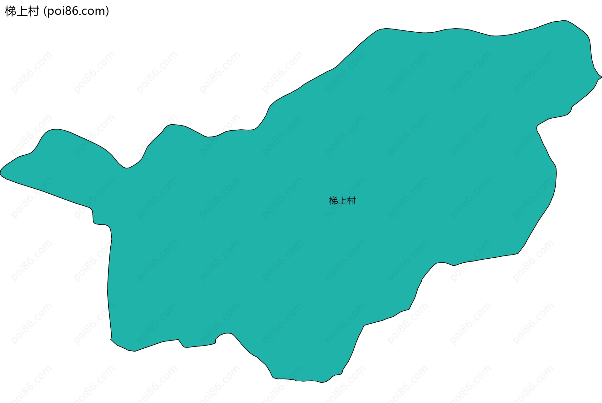 梯上村边界地图
