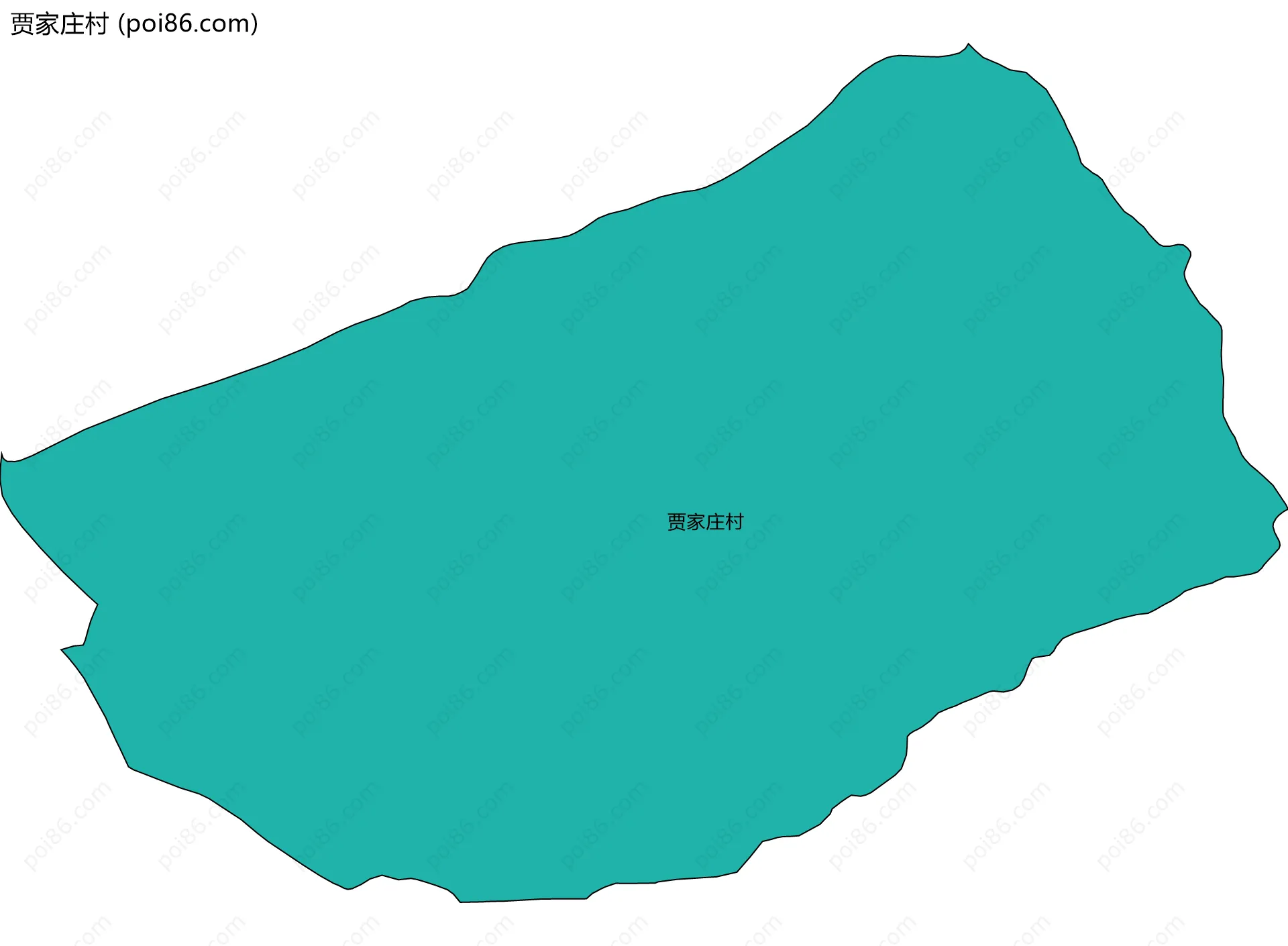 贾家庄村边界地图
