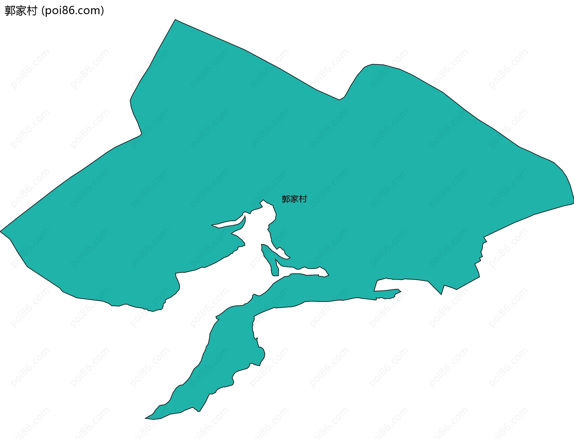 郭家村边界地图