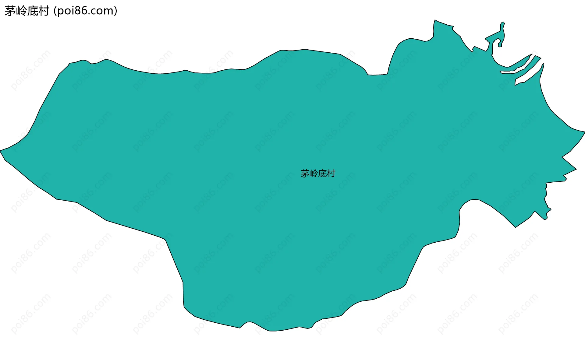 茅岭底村边界地图