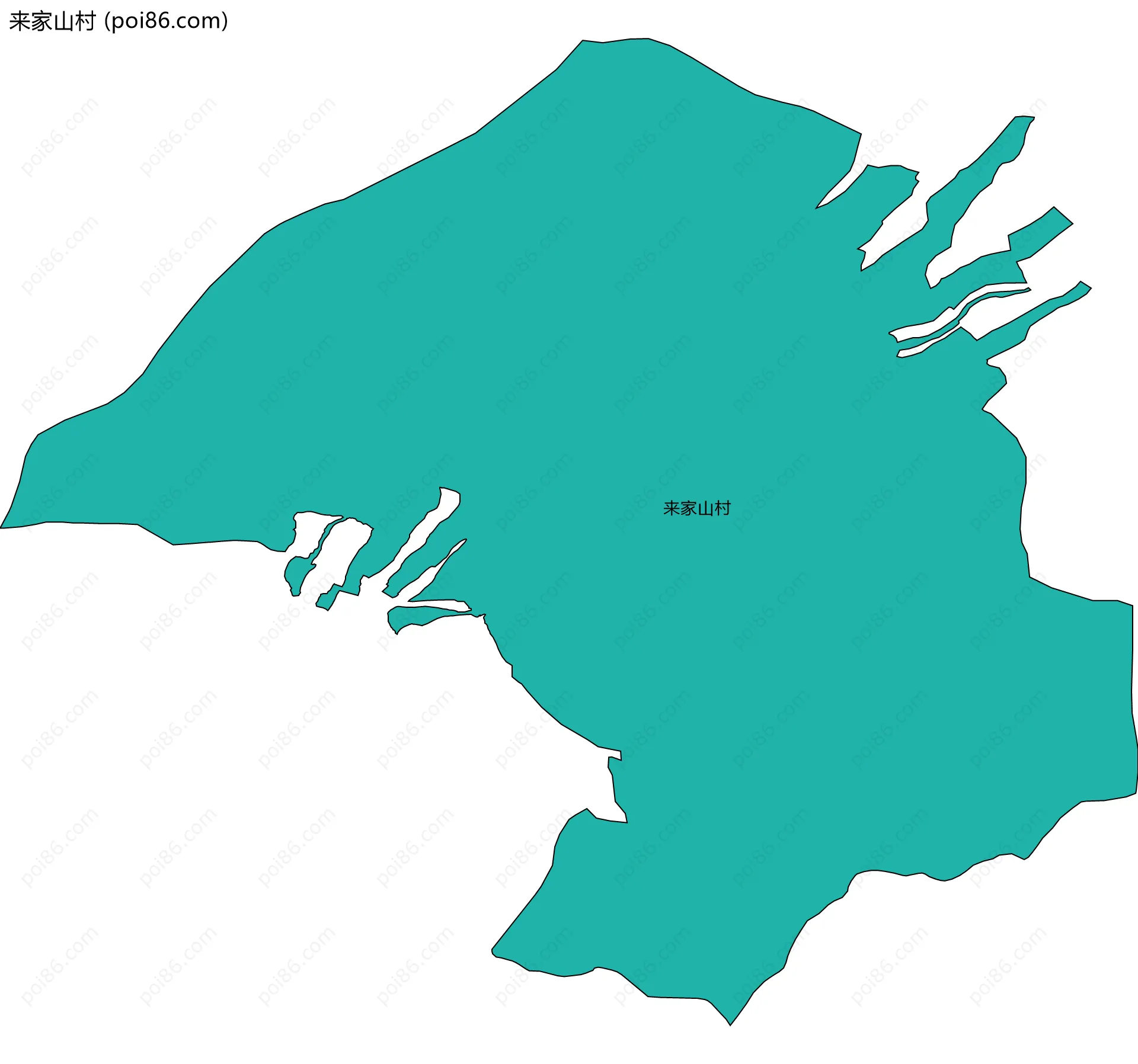 来家山村边界地图