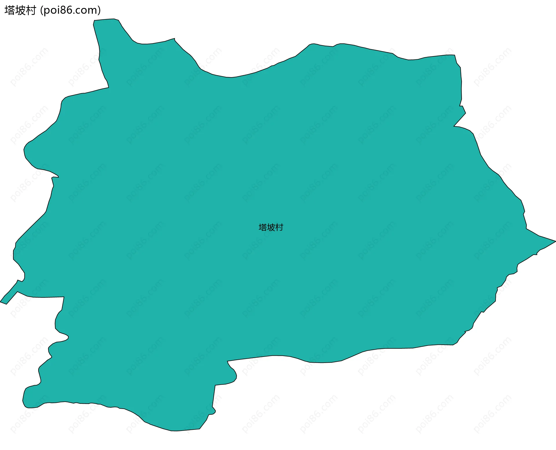 塔坡村边界地图