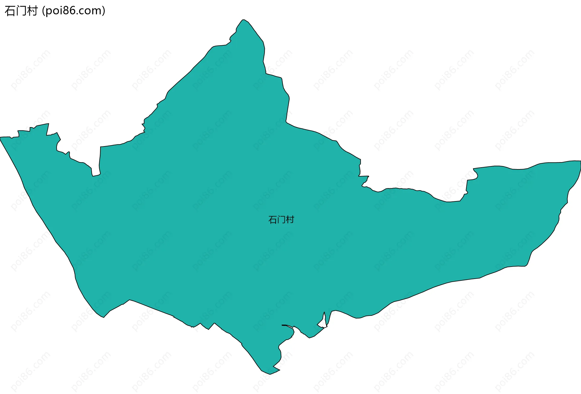 石门村边界地图