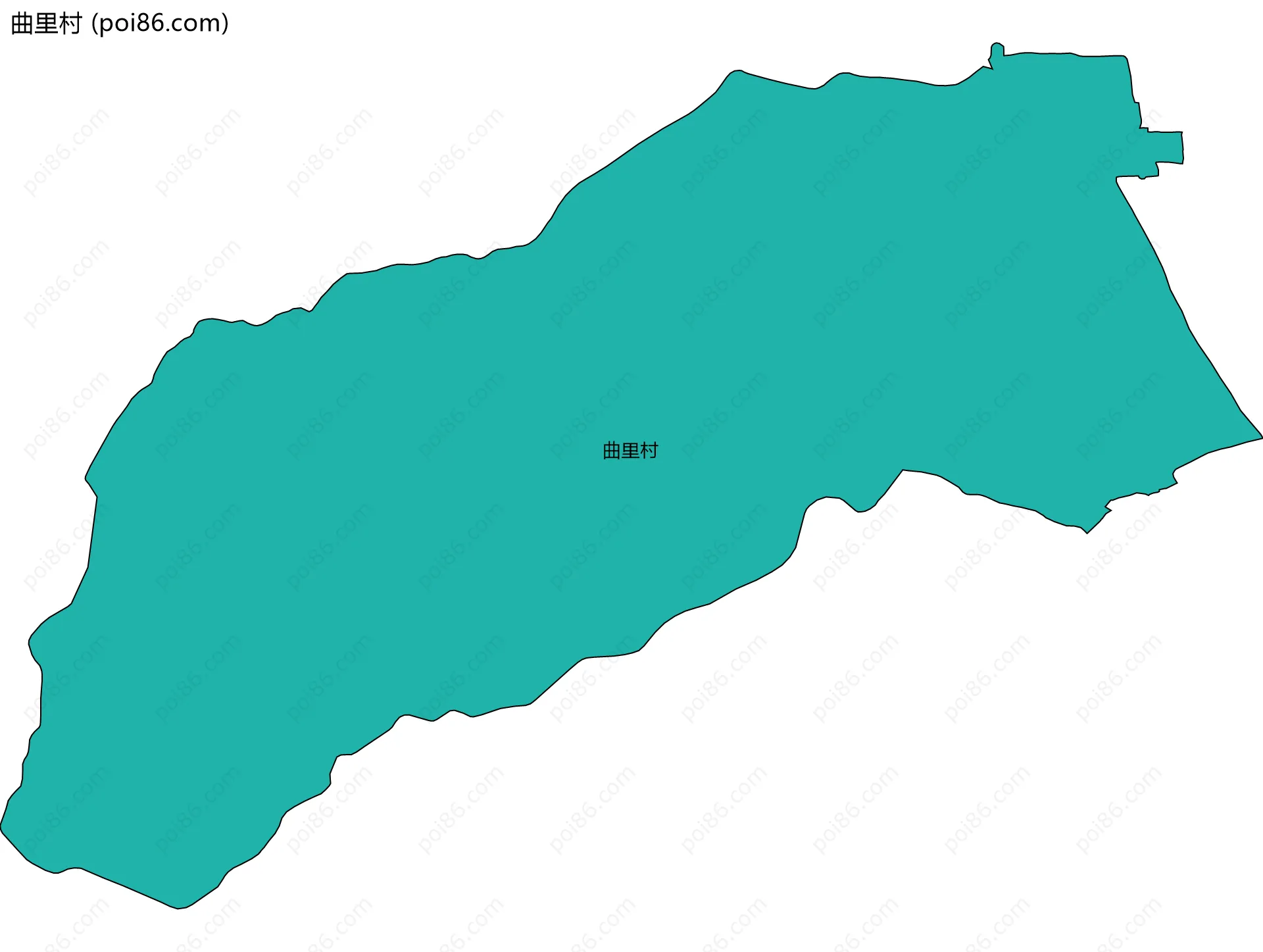 曲里村边界地图