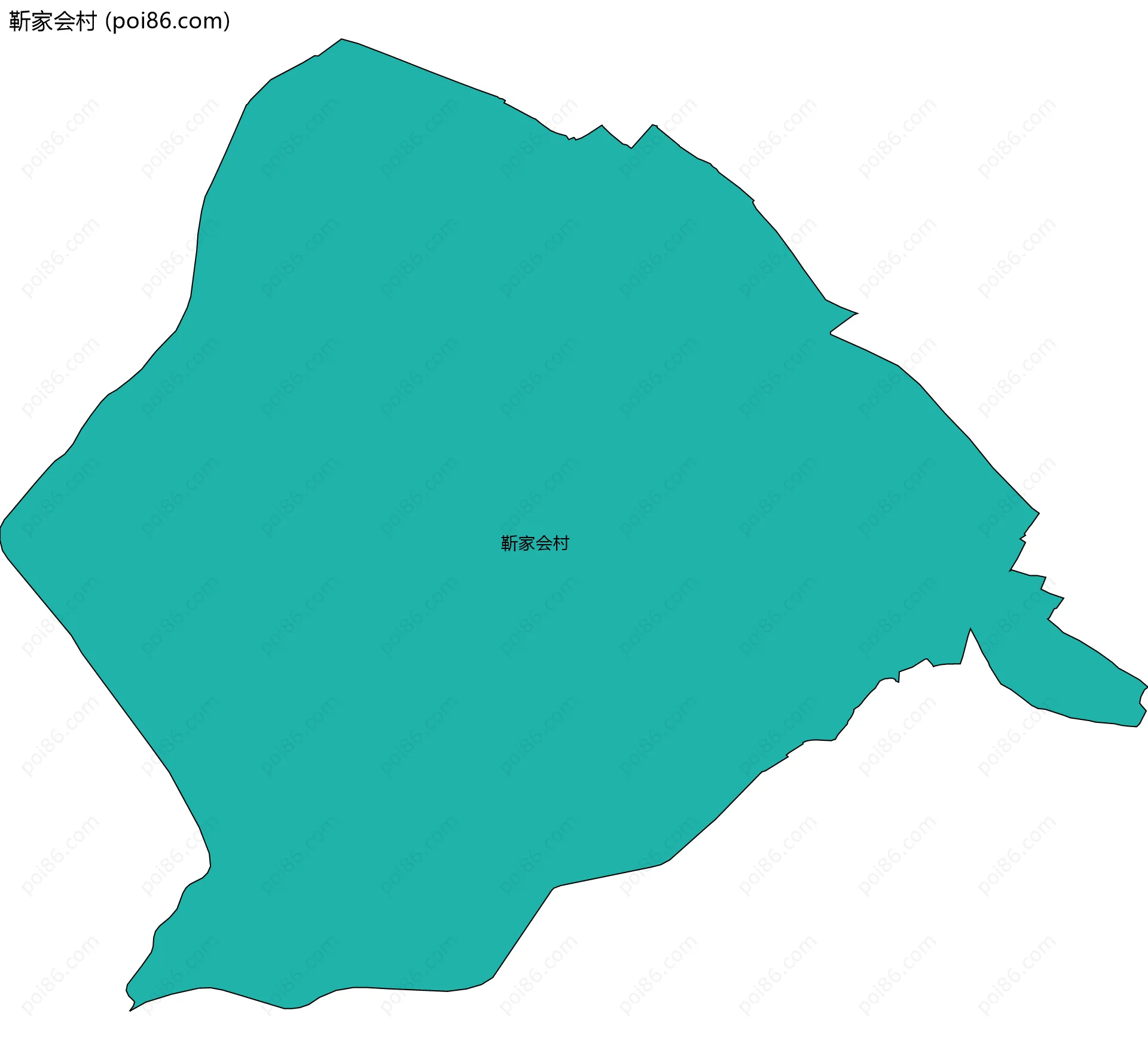 靳家会村边界地图