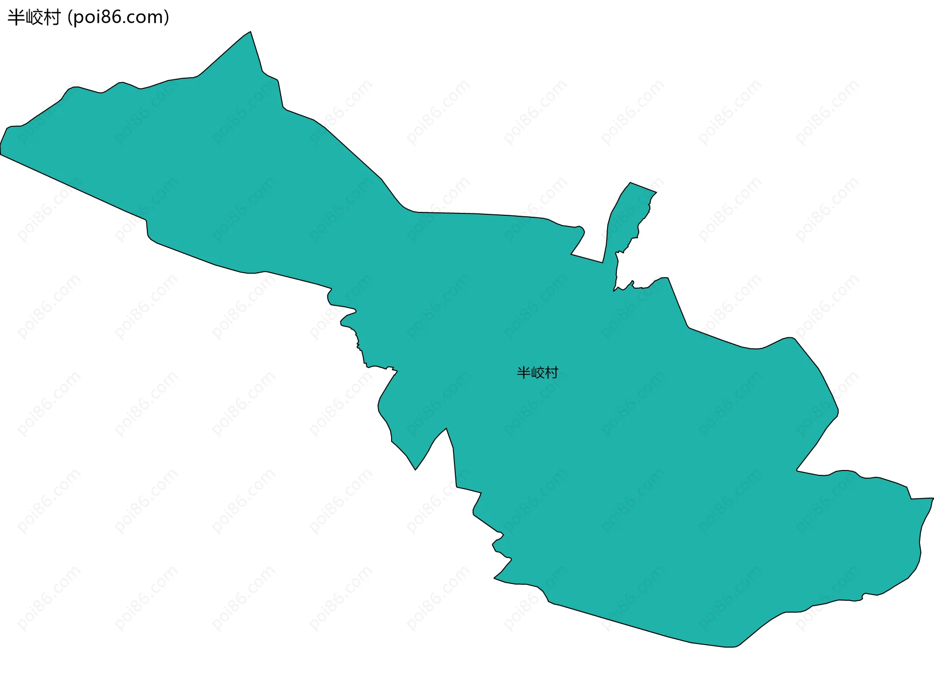 半峧村边界地图