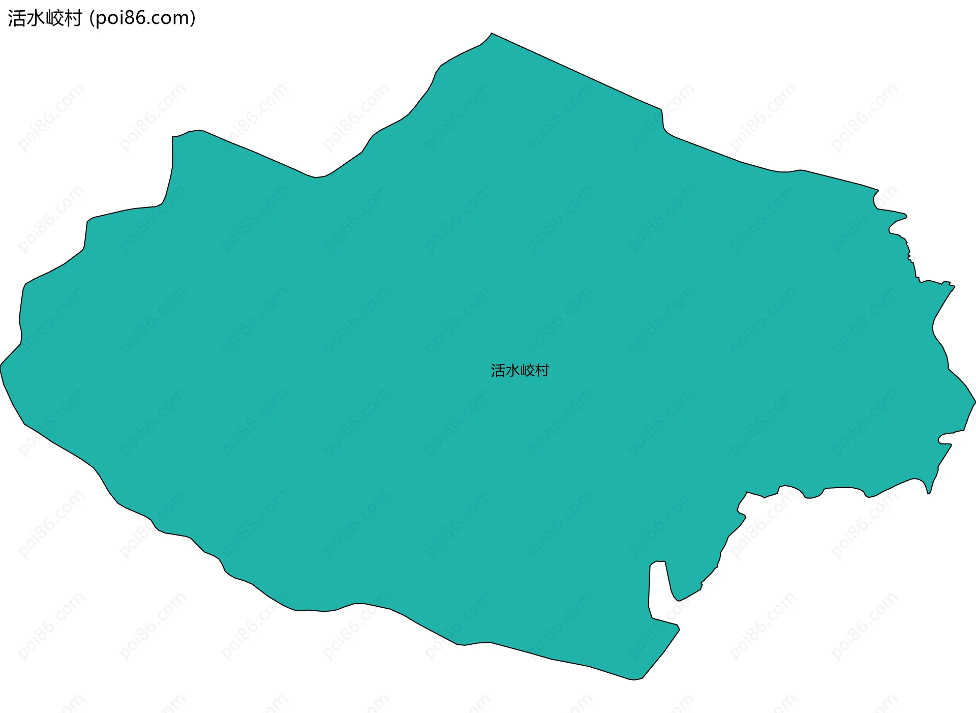 活水峧村边界地图
