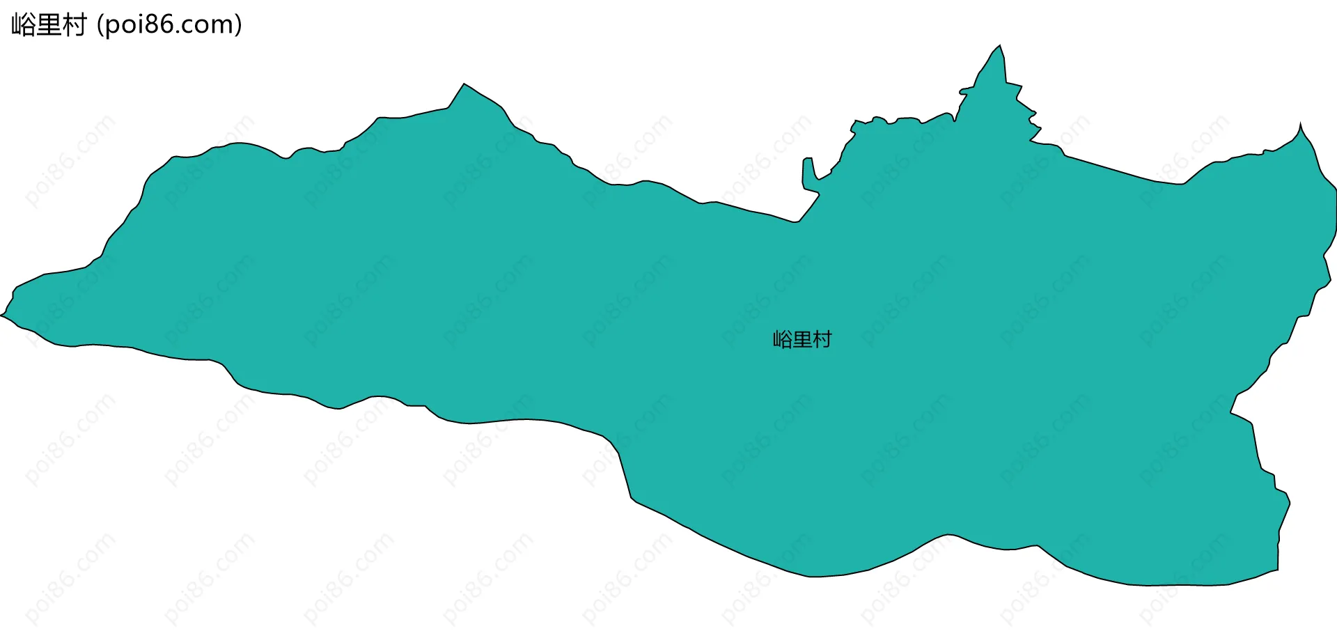 峪里村边界地图