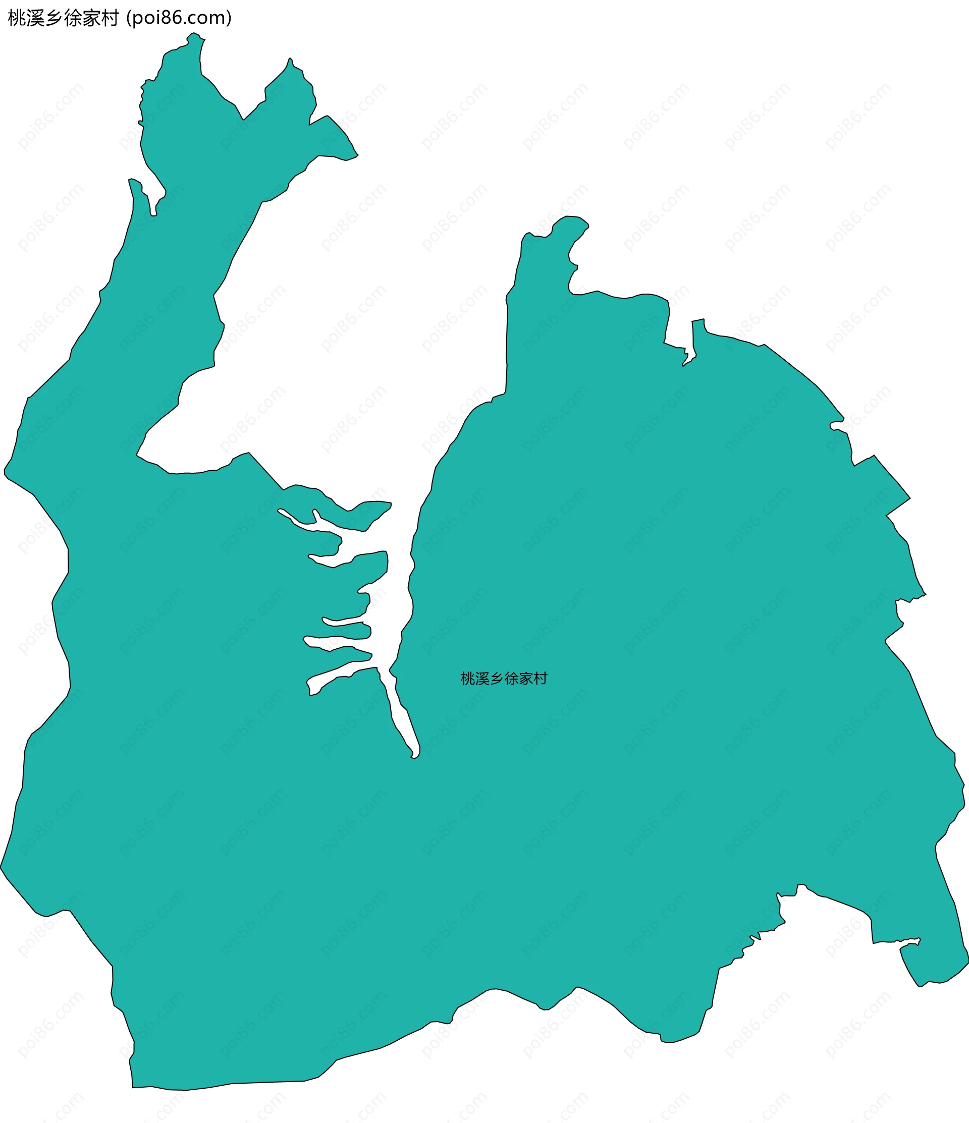 桃溪乡徐家村边界地图