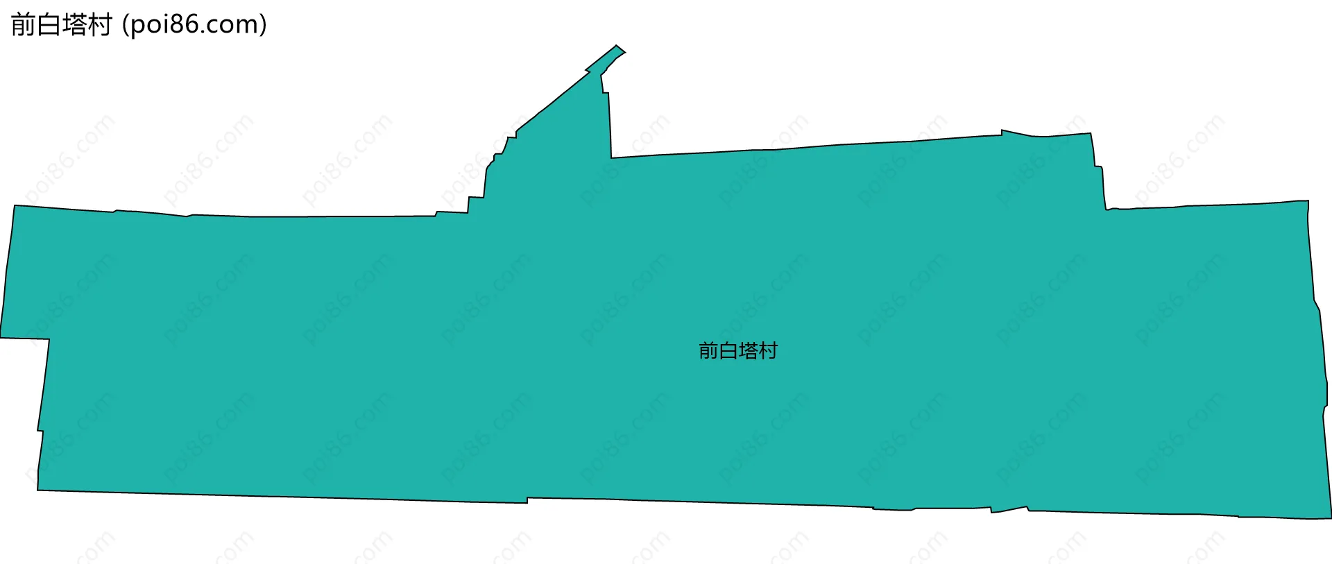 前白塔村边界地图