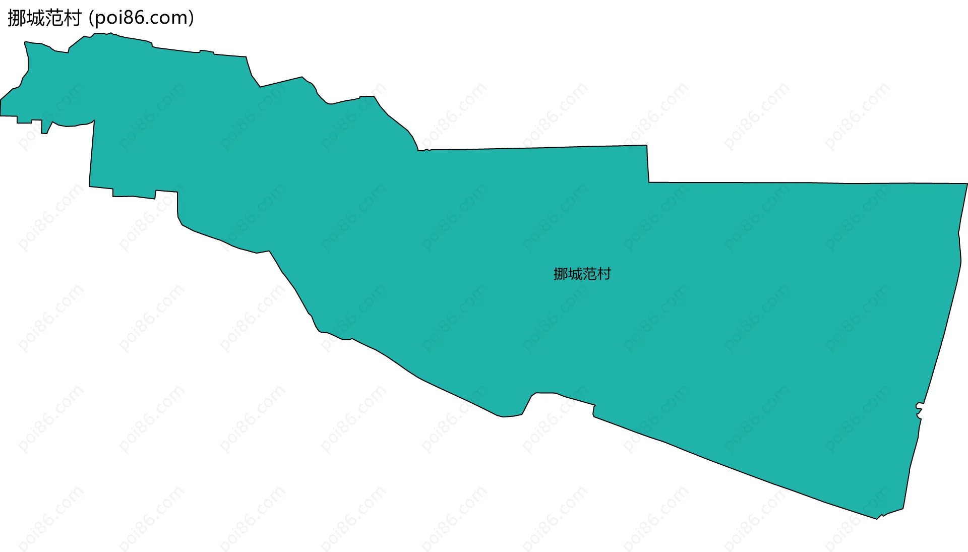 挪城范村边界地图