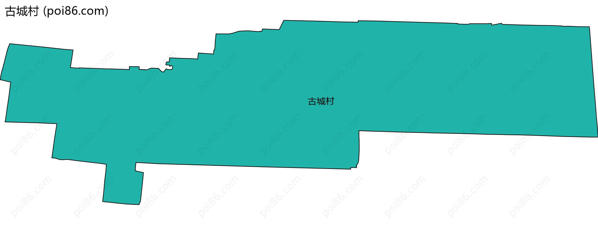 古城村边界地图
