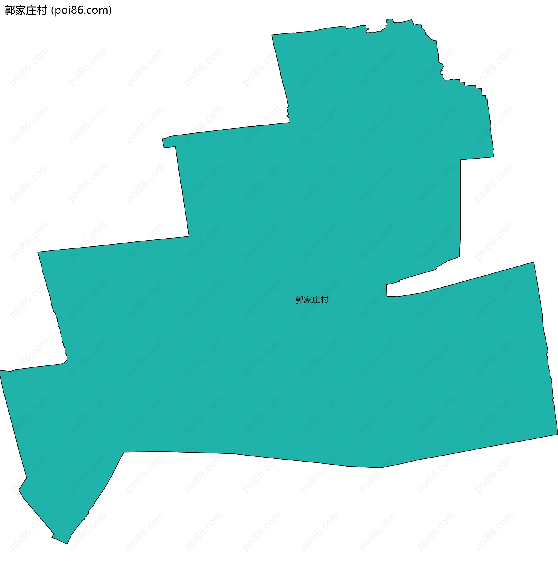 郭家庄村边界地图