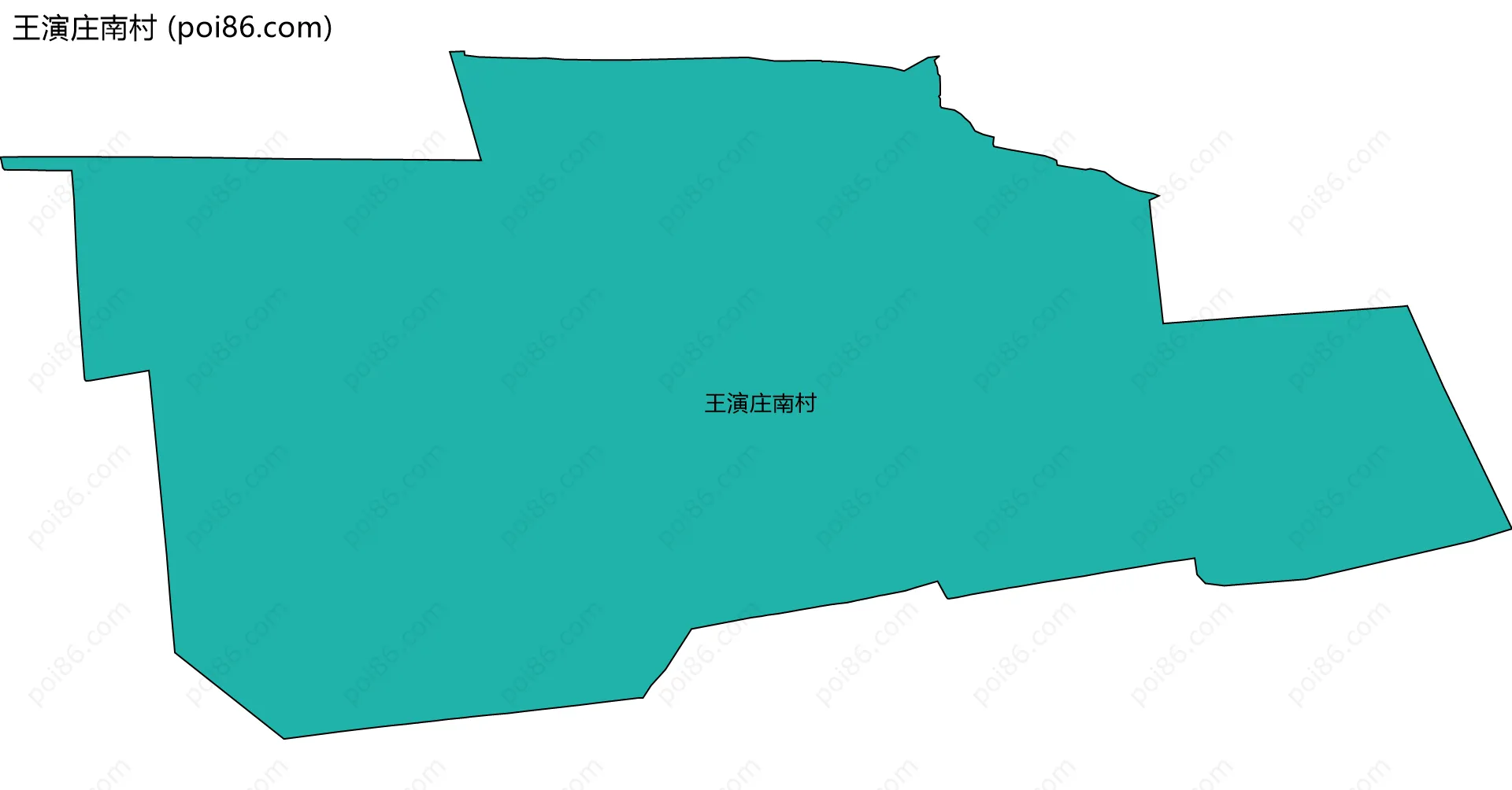 王演庄南村边界地图