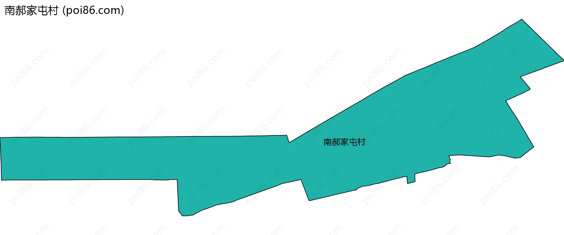 南郝家屯村边界地图