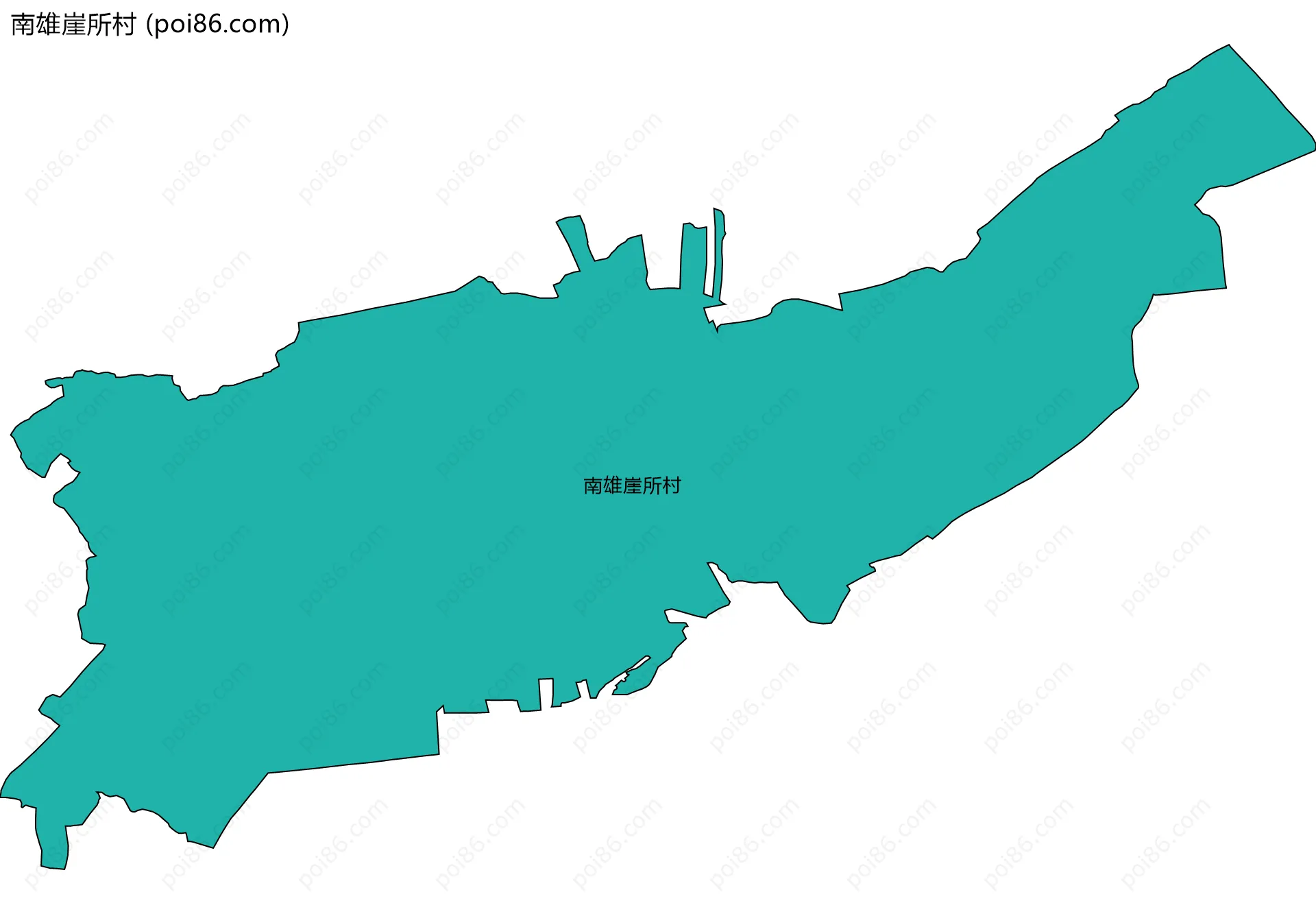 南雄崖所村边界地图