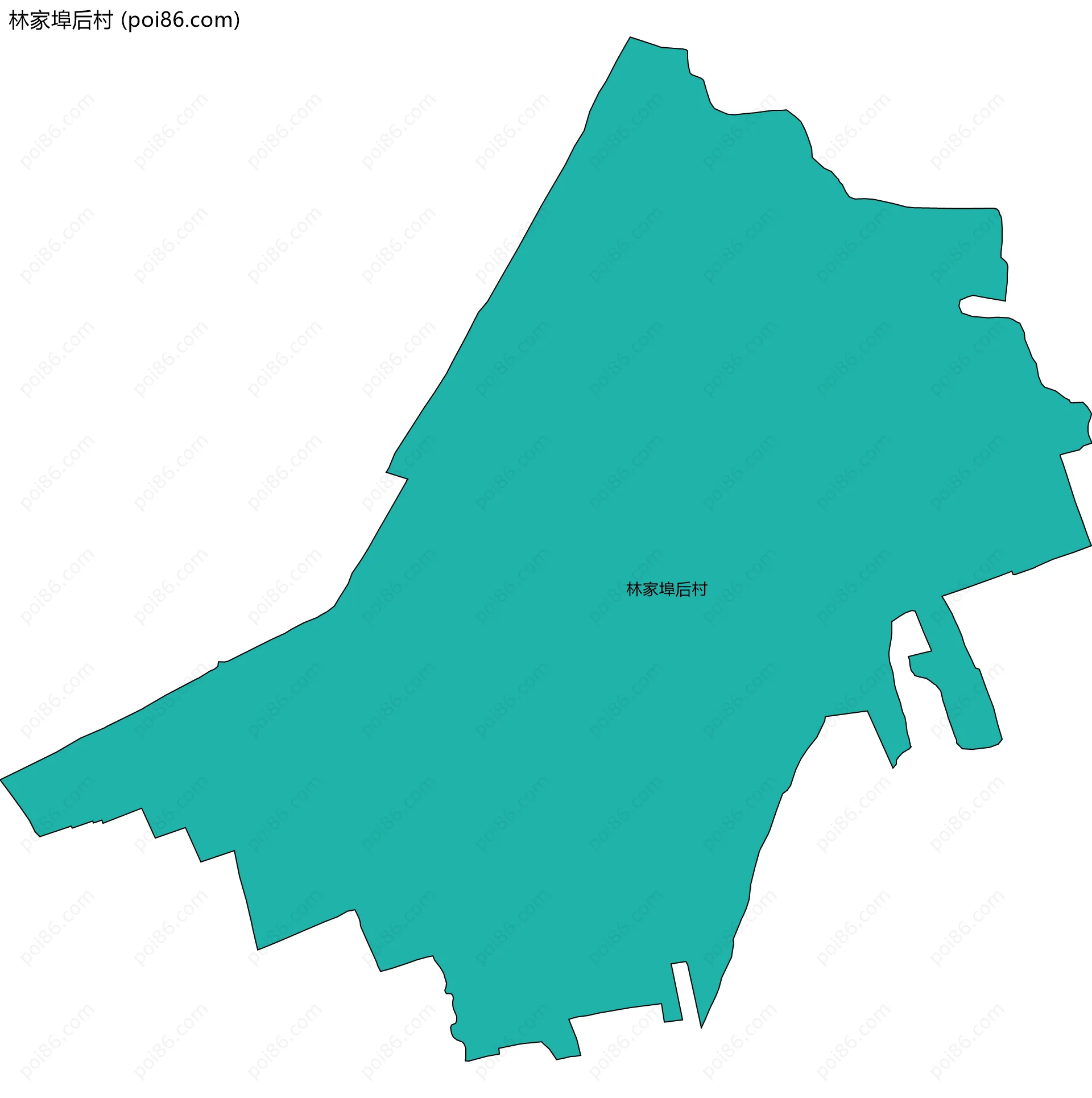 林家埠后村边界地图