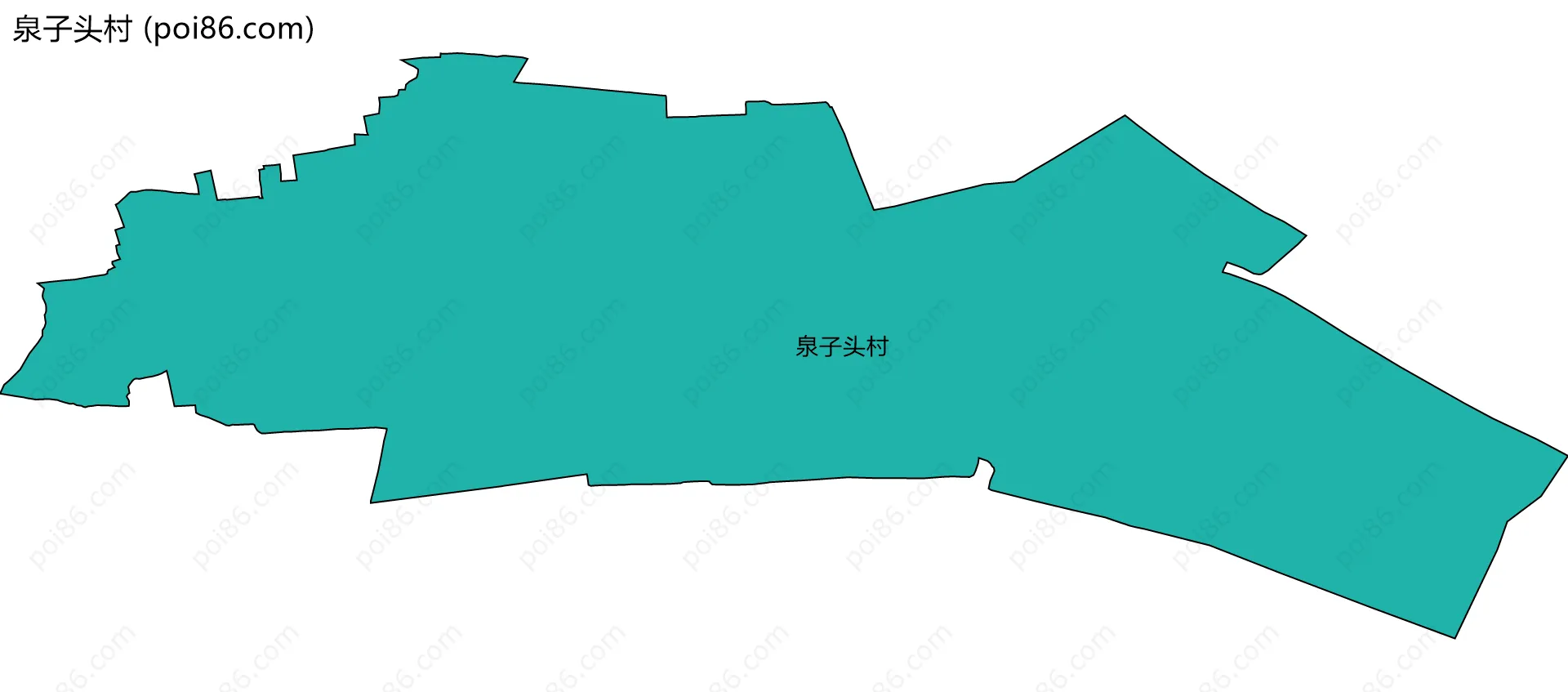 泉子头村边界地图