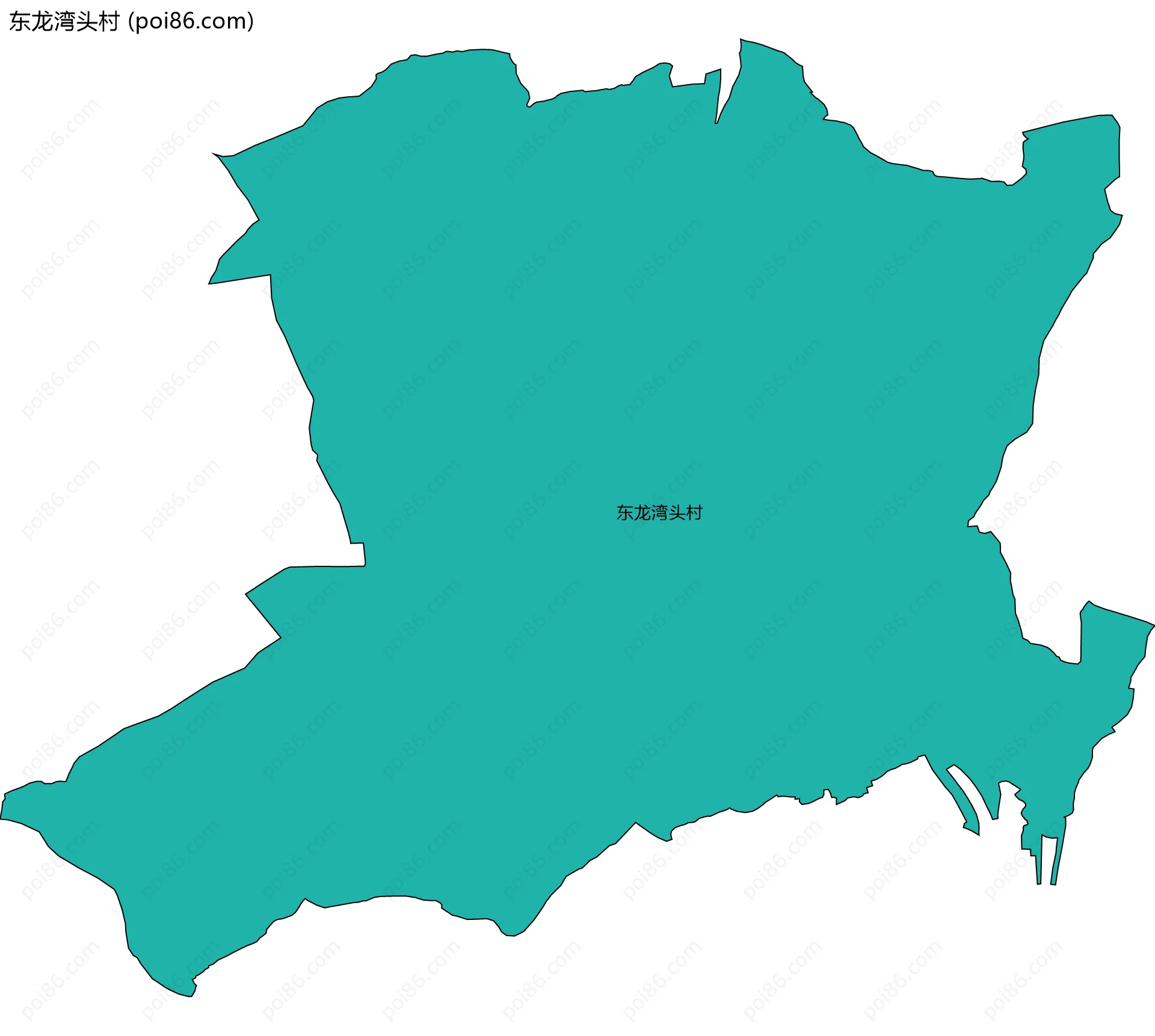 东龙湾头村边界地图