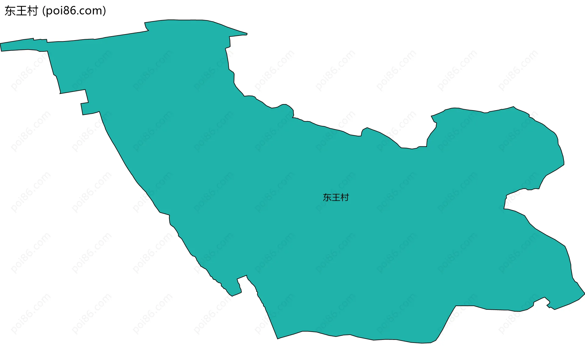 东王村边界地图
