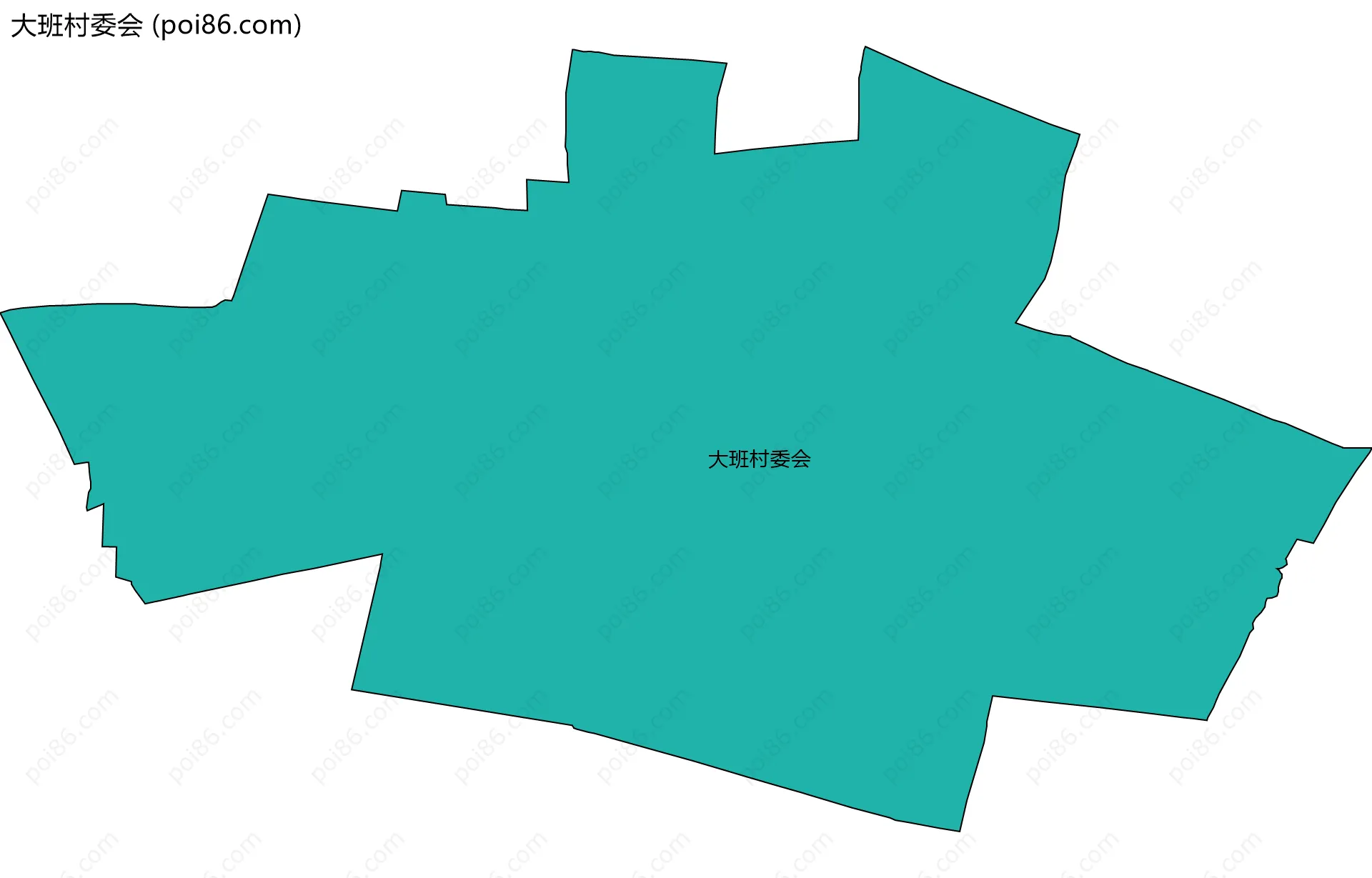 大班村委会边界地图