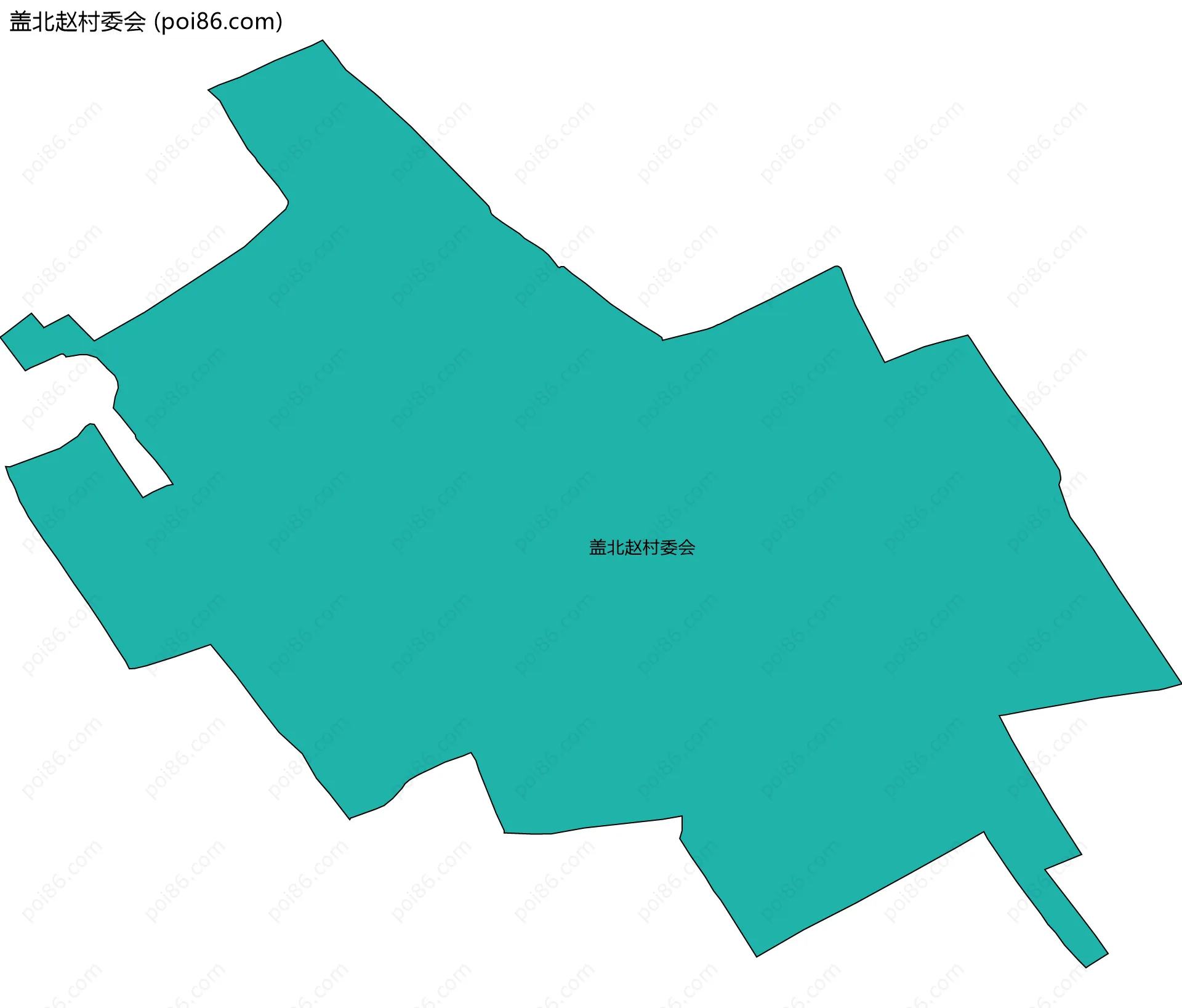 盖北赵村委会边界地图