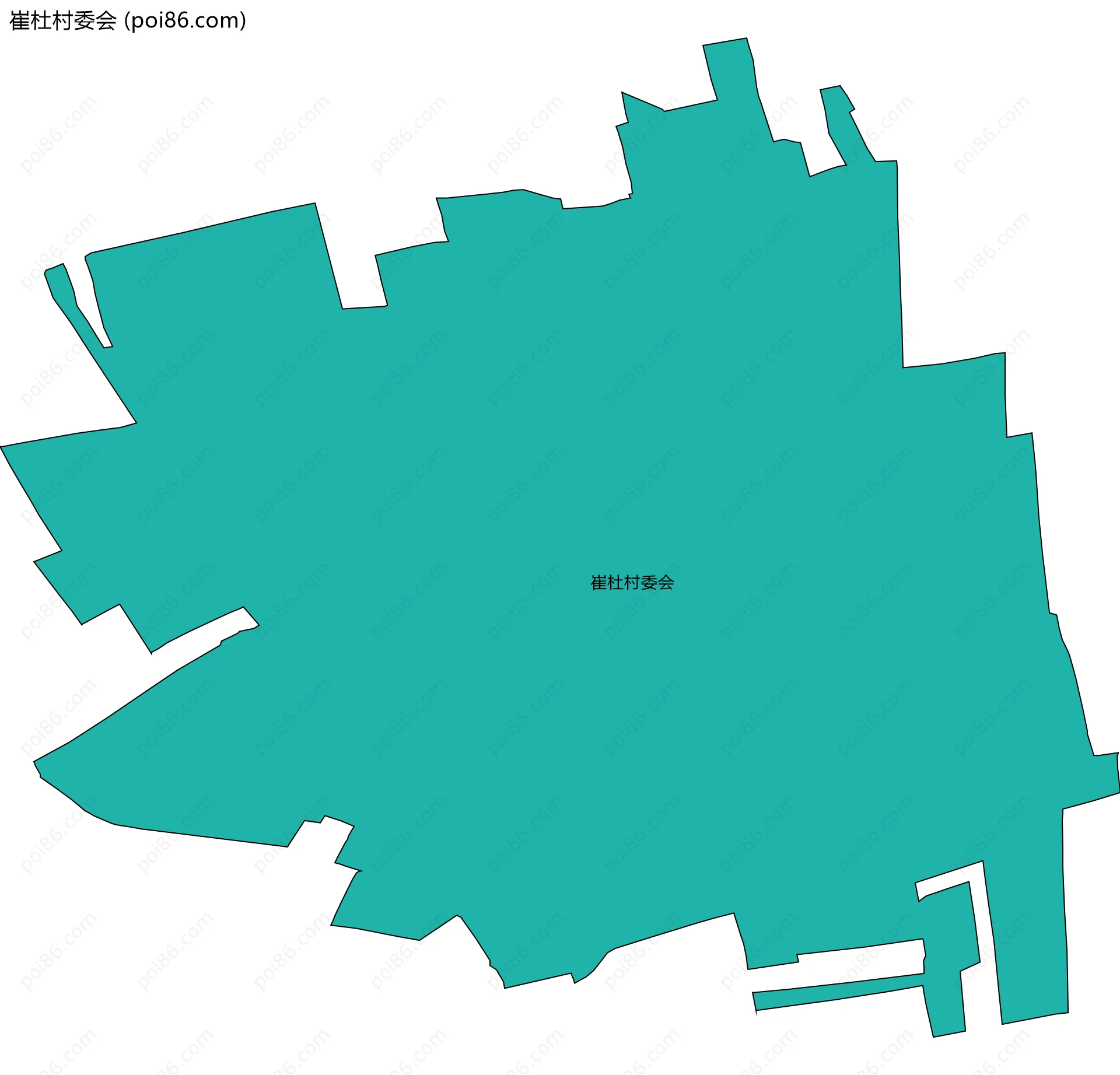 崔杜村委会边界地图