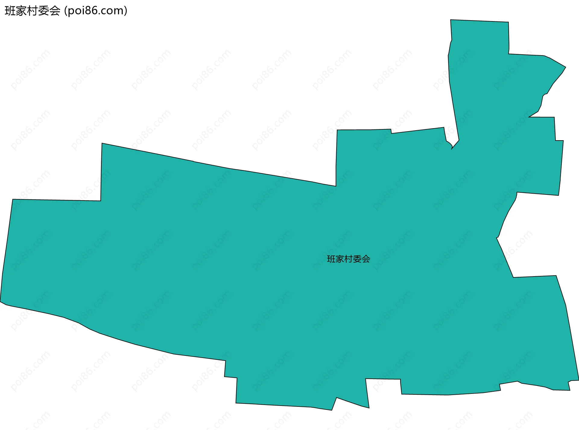 班家村委会边界地图