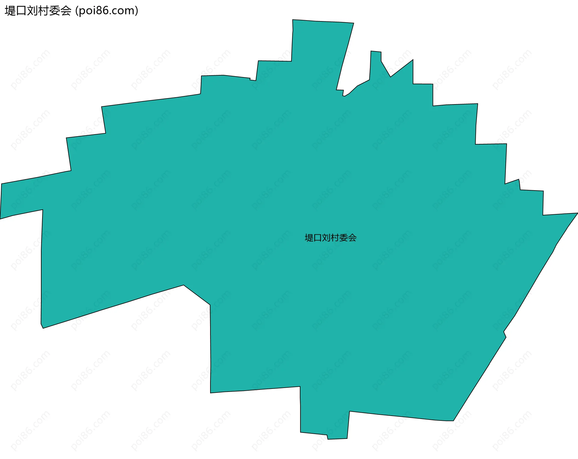 堤口刘村委会边界地图