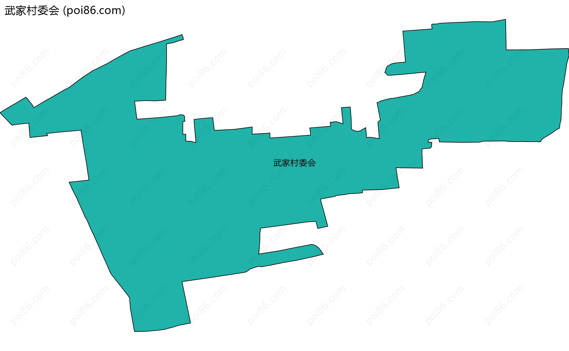 武家村委会边界地图