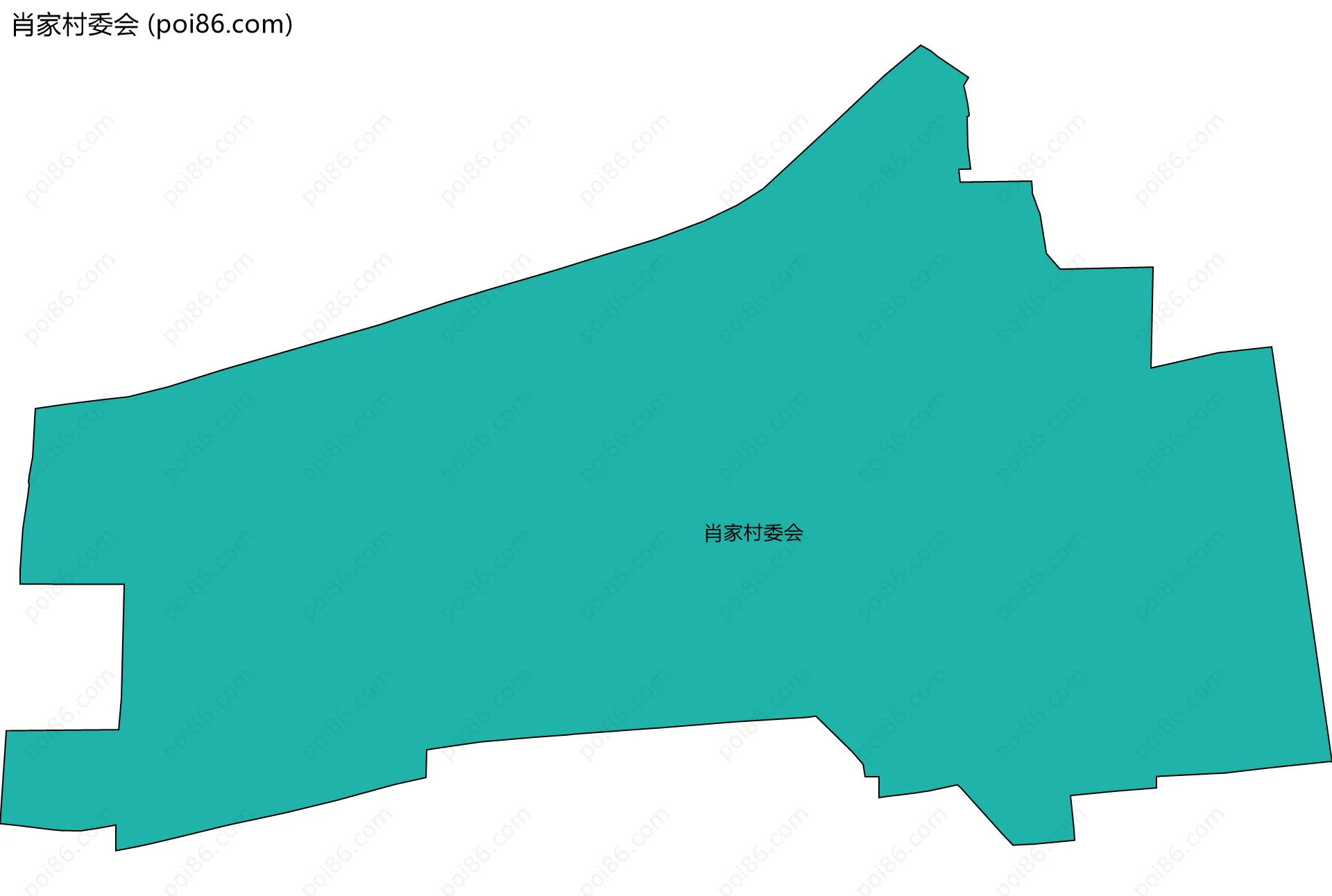 肖家村委会边界地图