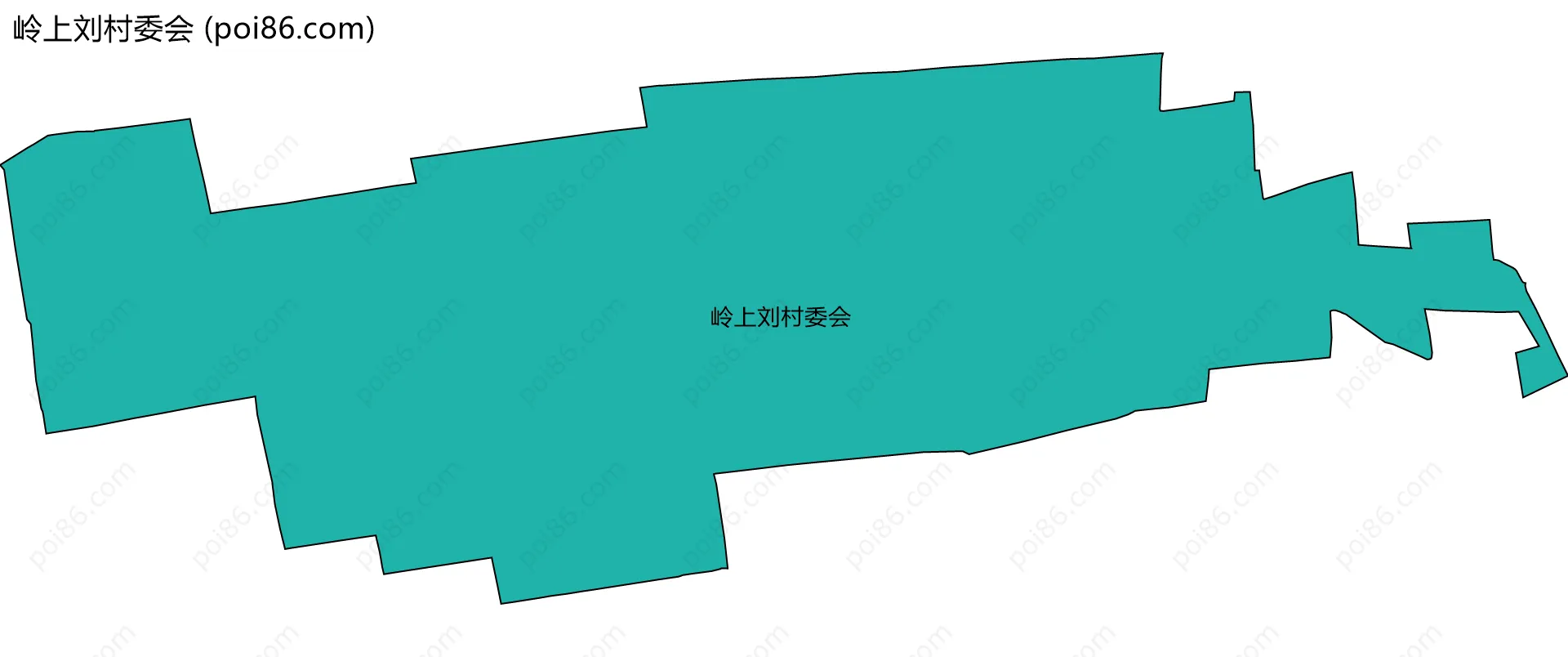 岭上刘村委会边界地图
