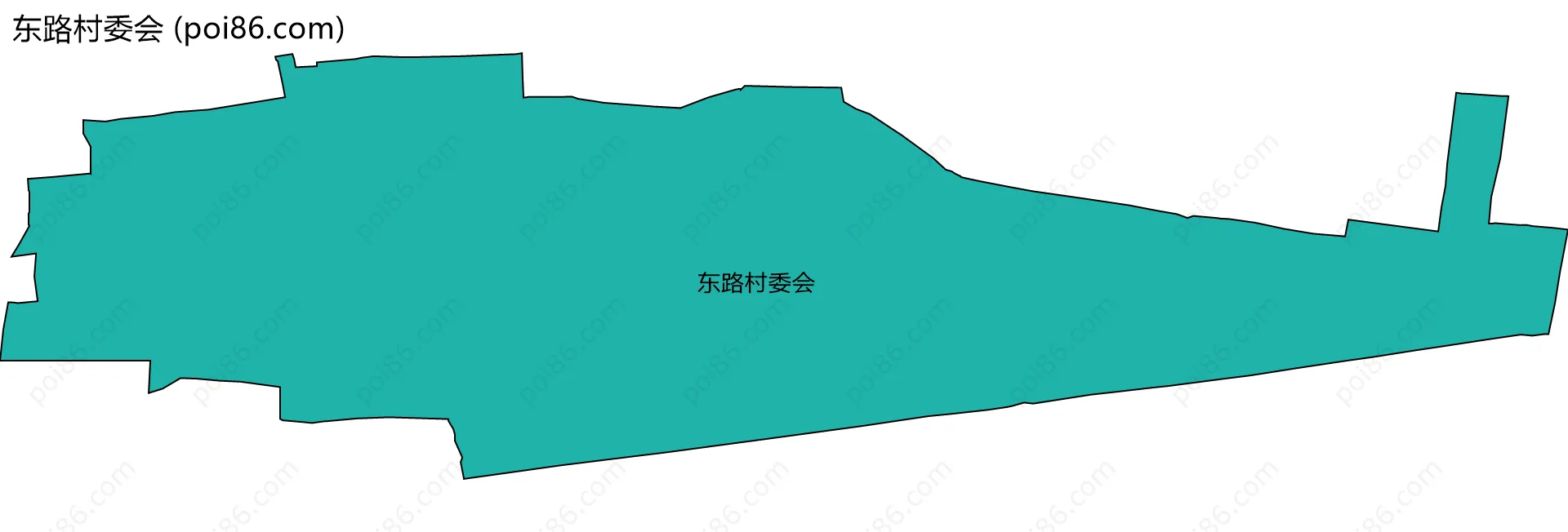 东路村委会边界地图