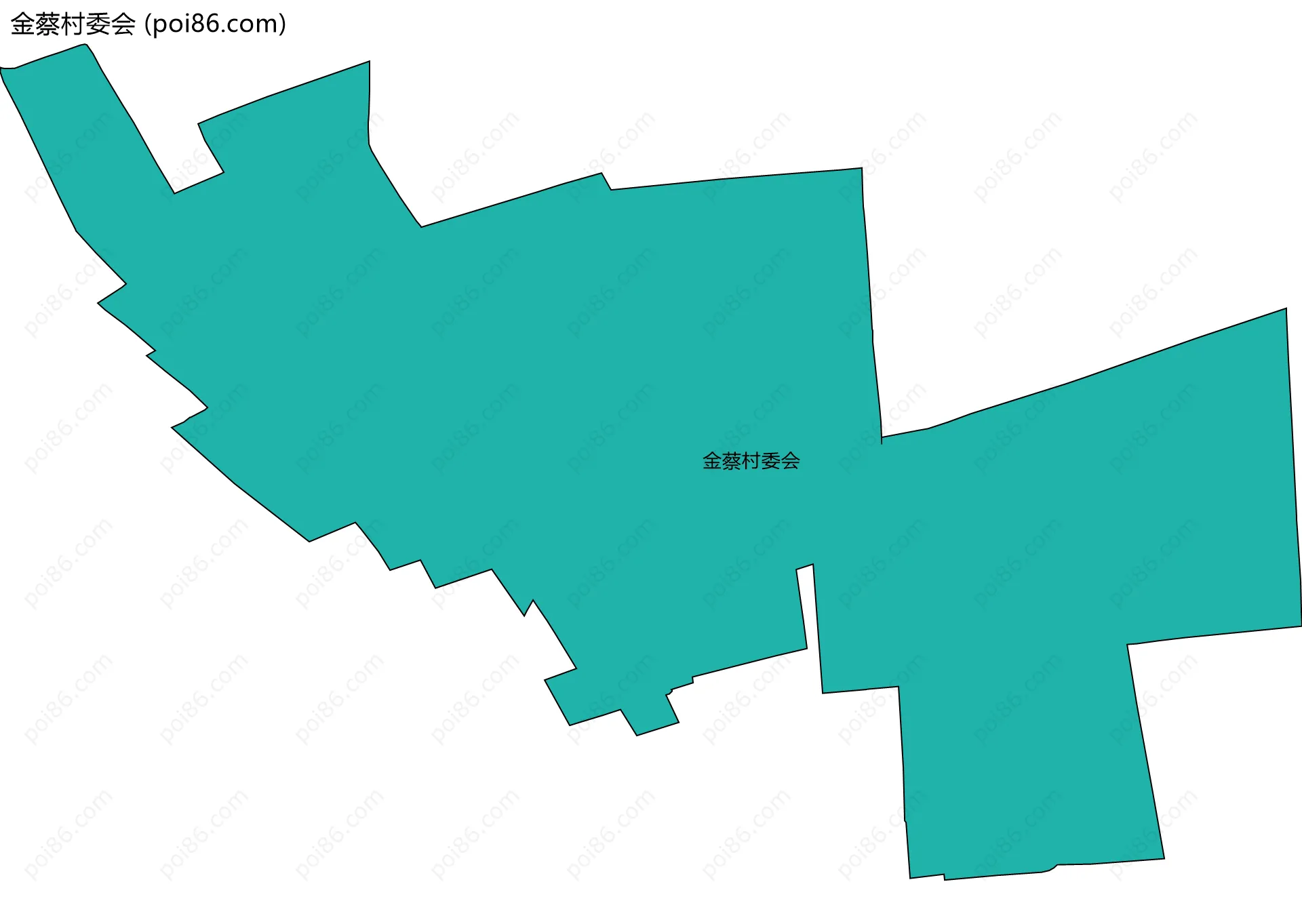 金蔡村委会边界地图