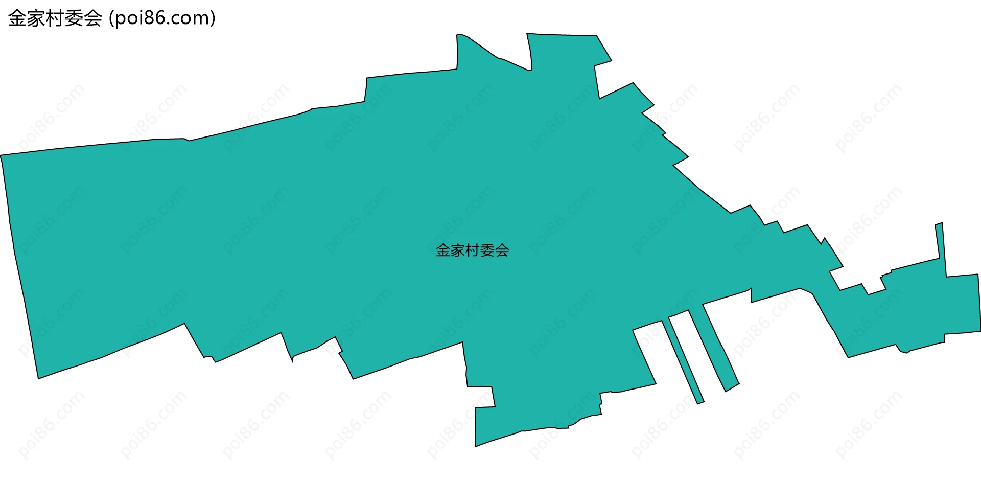 金家村委会边界地图