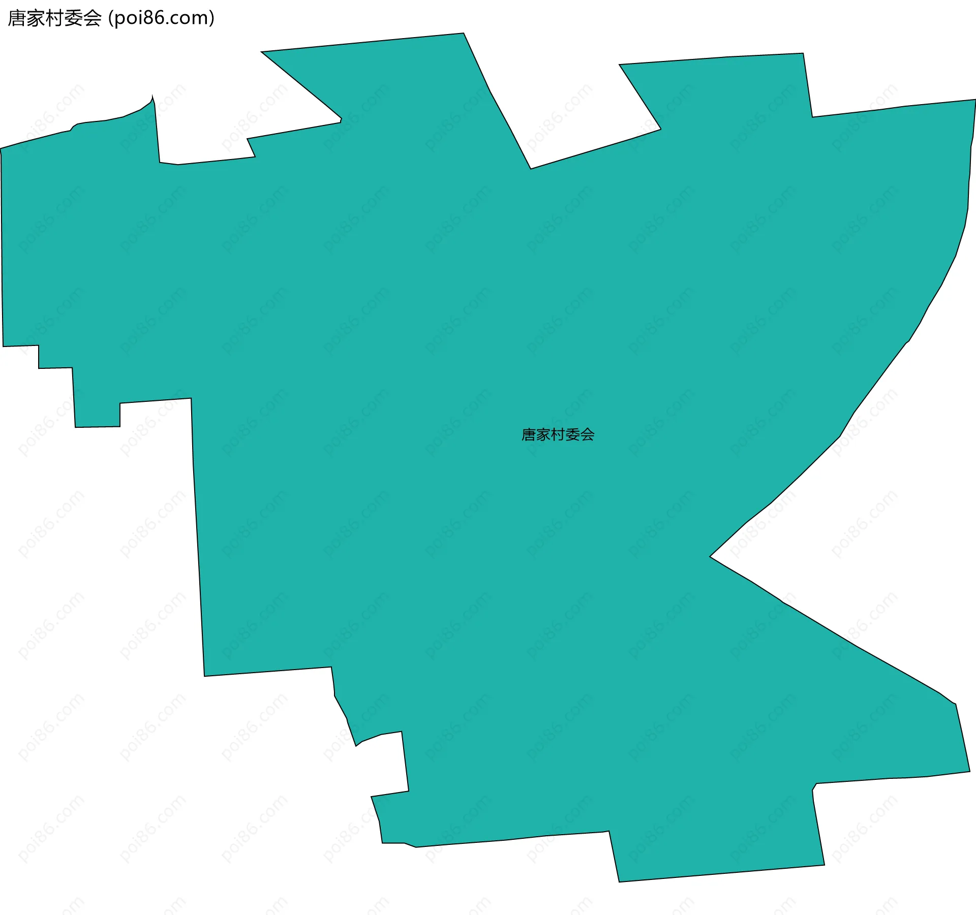 唐家村委会边界地图
