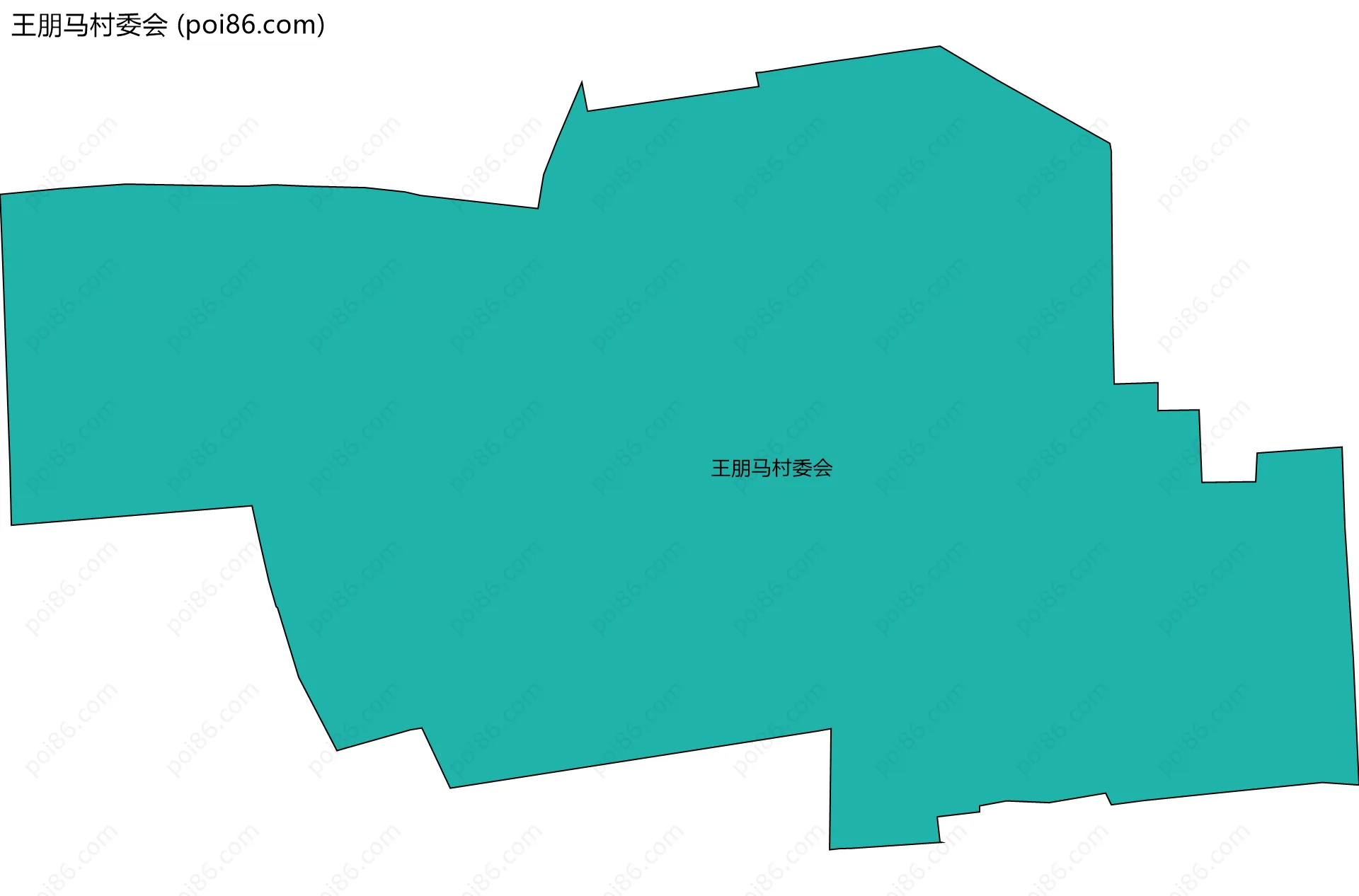 王朋马村委会边界地图