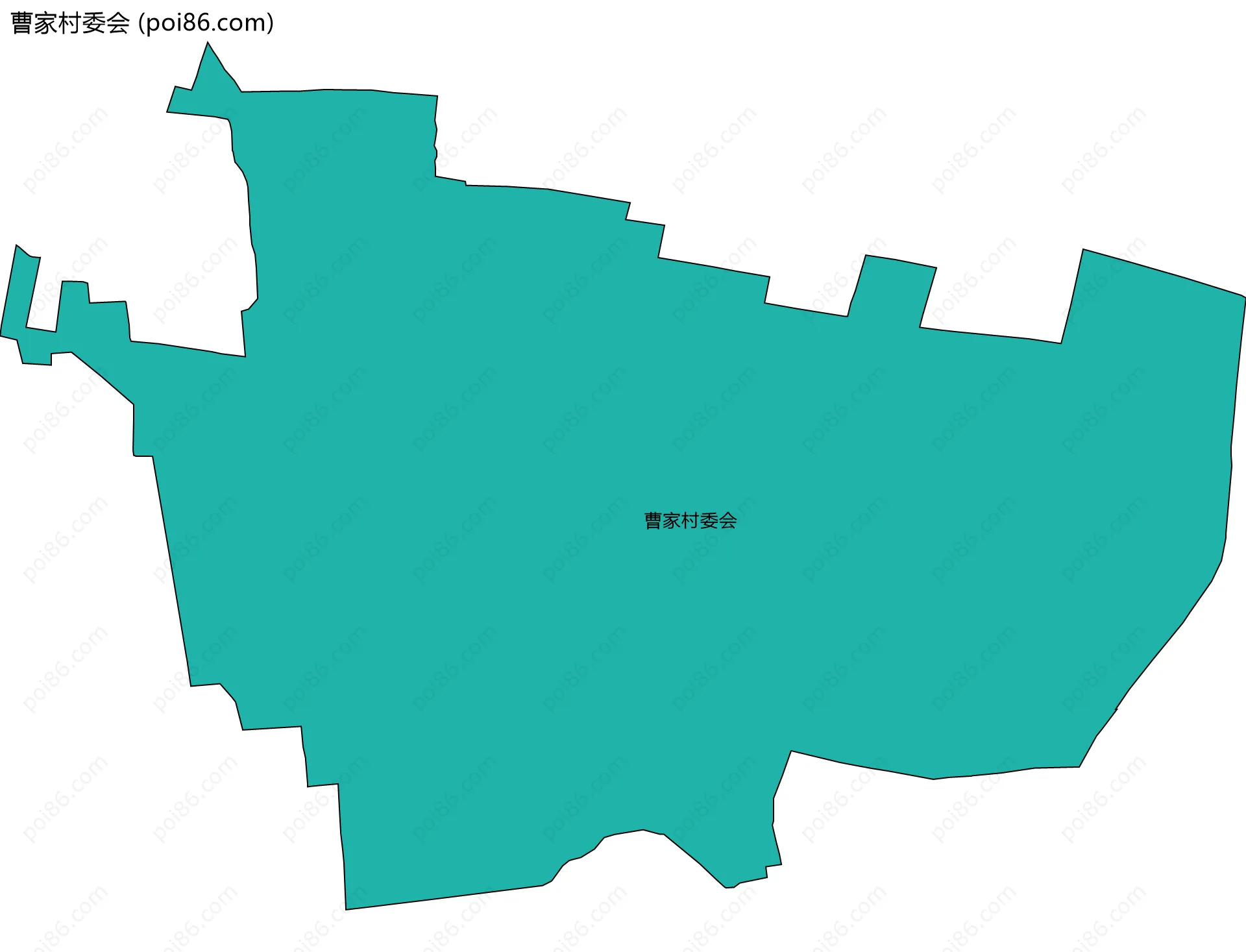 曹家村委会边界地图