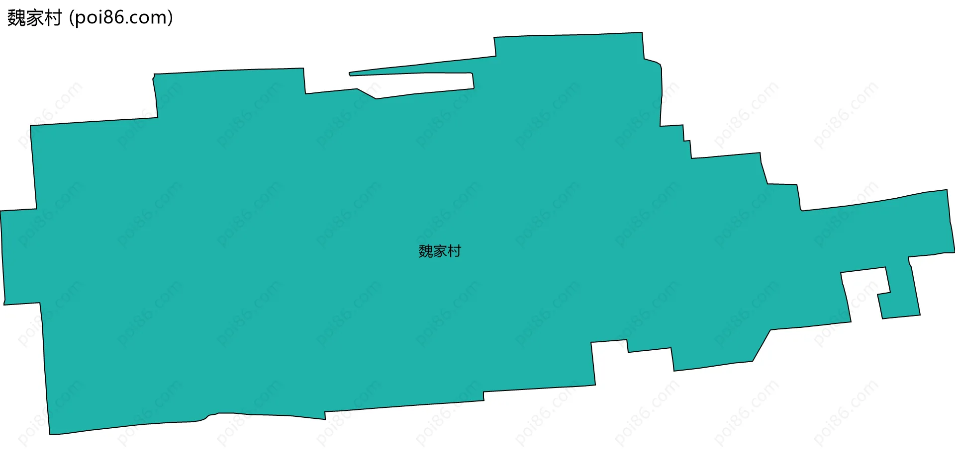 魏家村边界地图