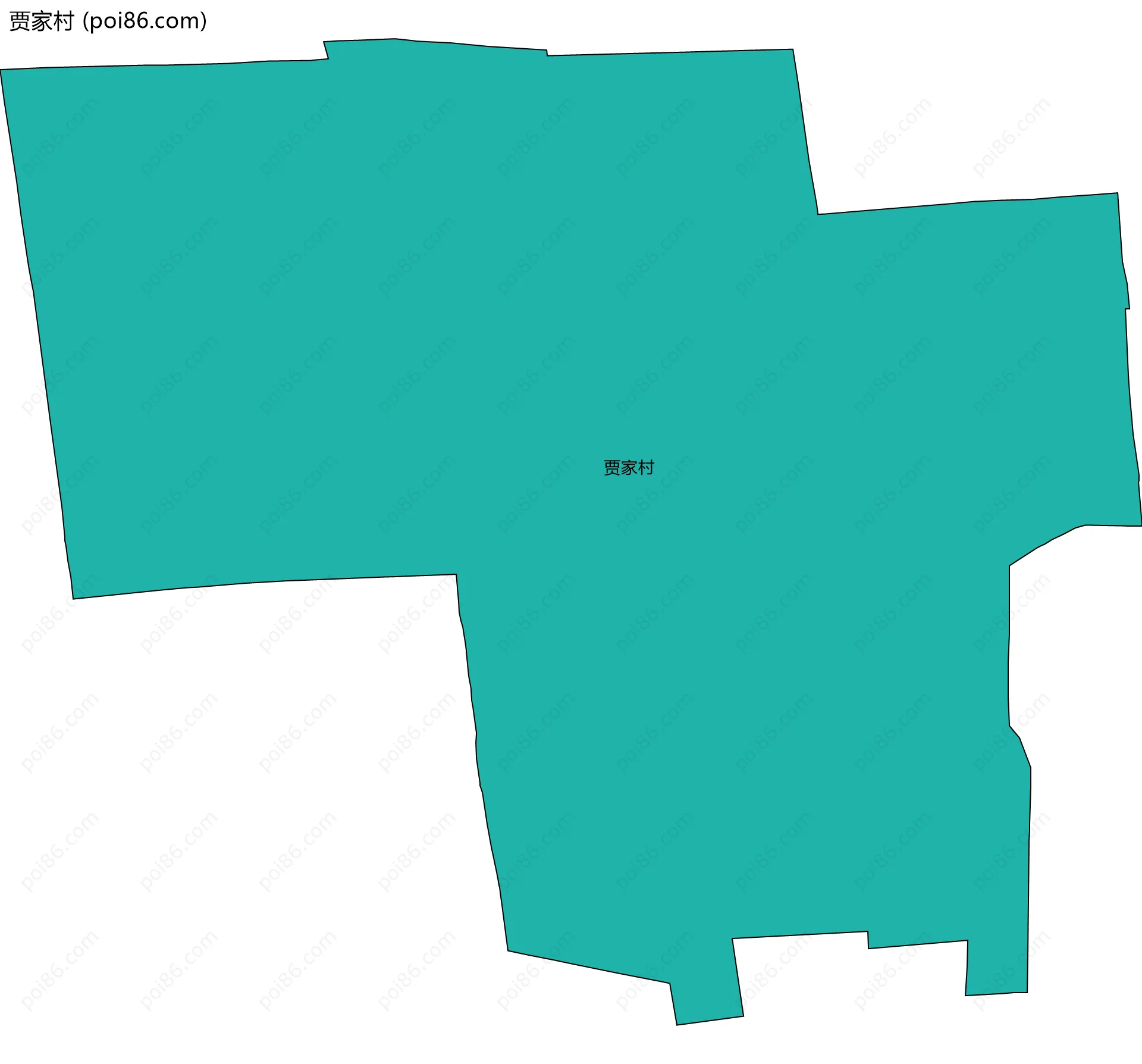 贾家村边界地图