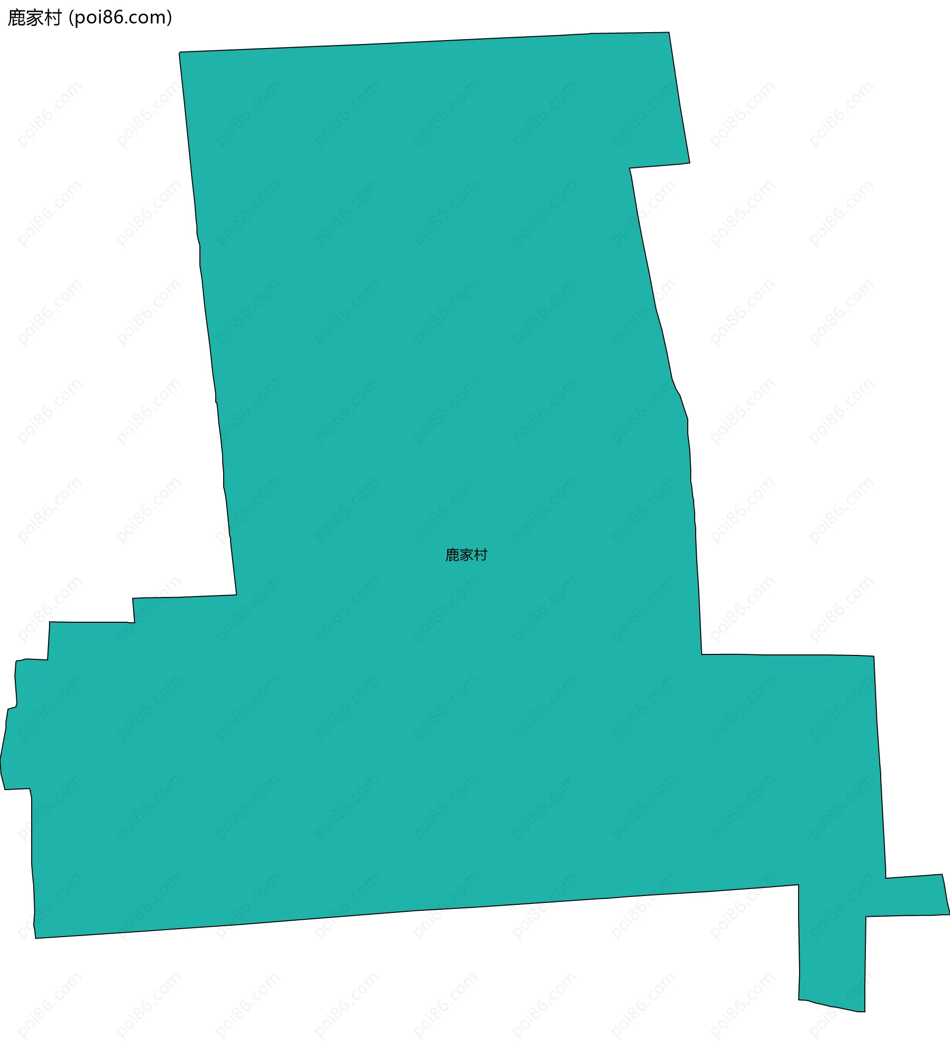 鹿家村边界地图