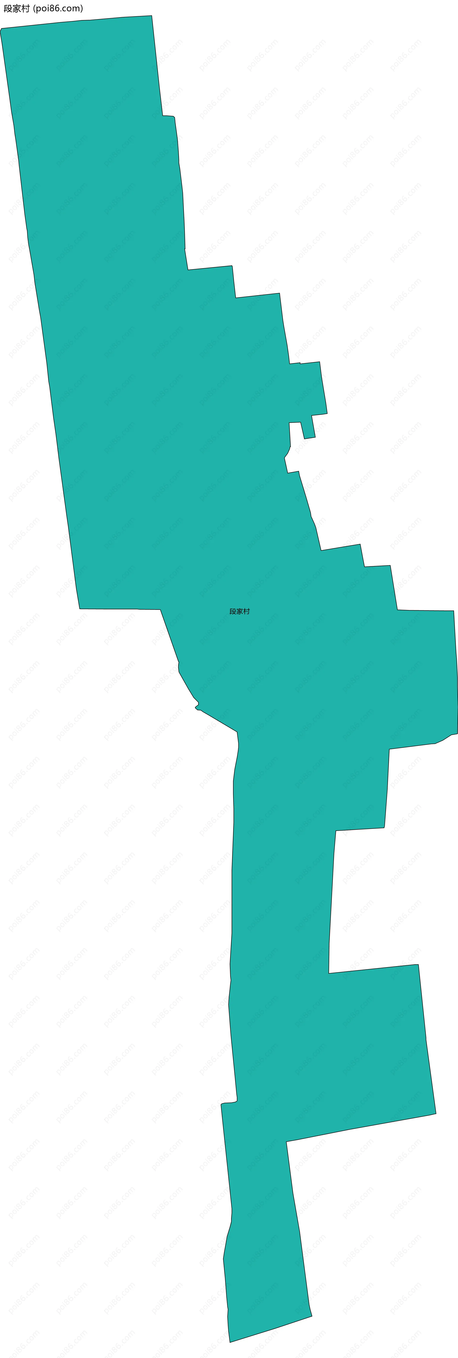 段家村边界地图