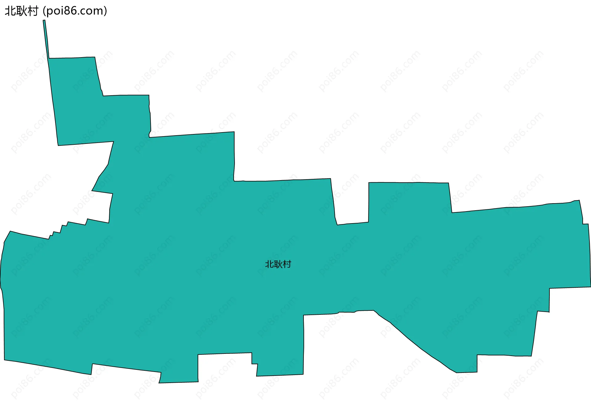 北耿村边界地图