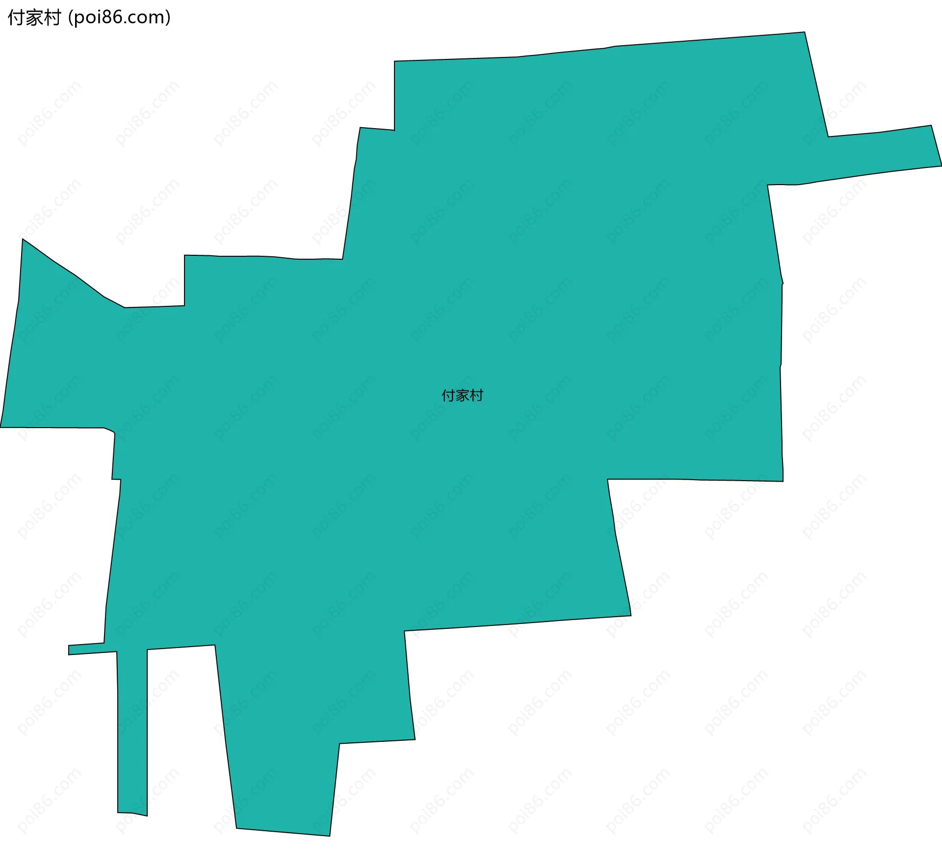 付家村边界地图