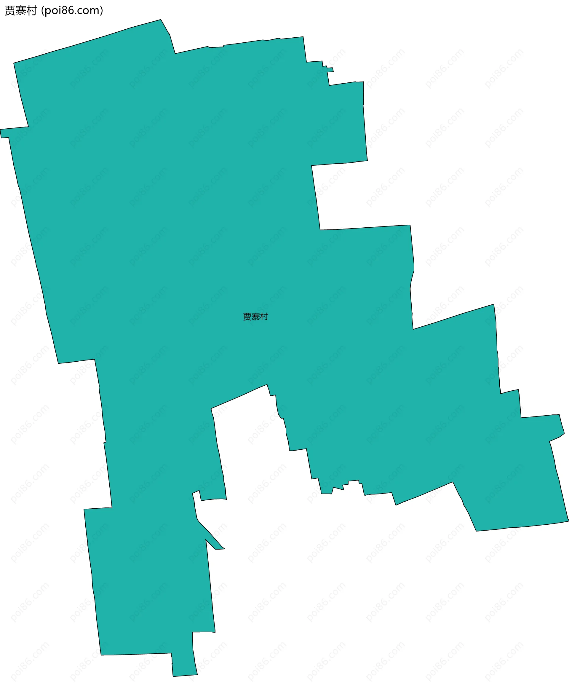 贾寨村边界地图