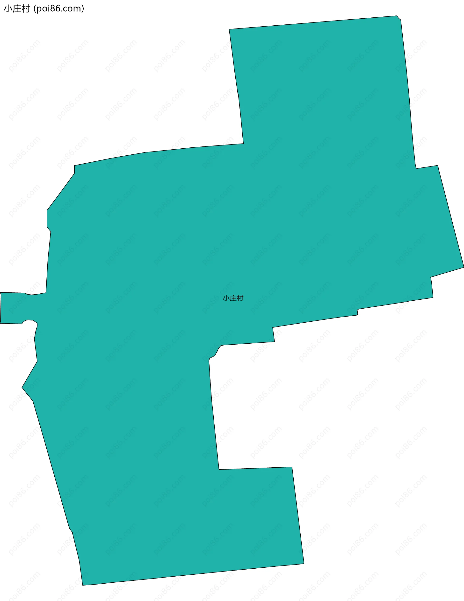 小庄村边界地图