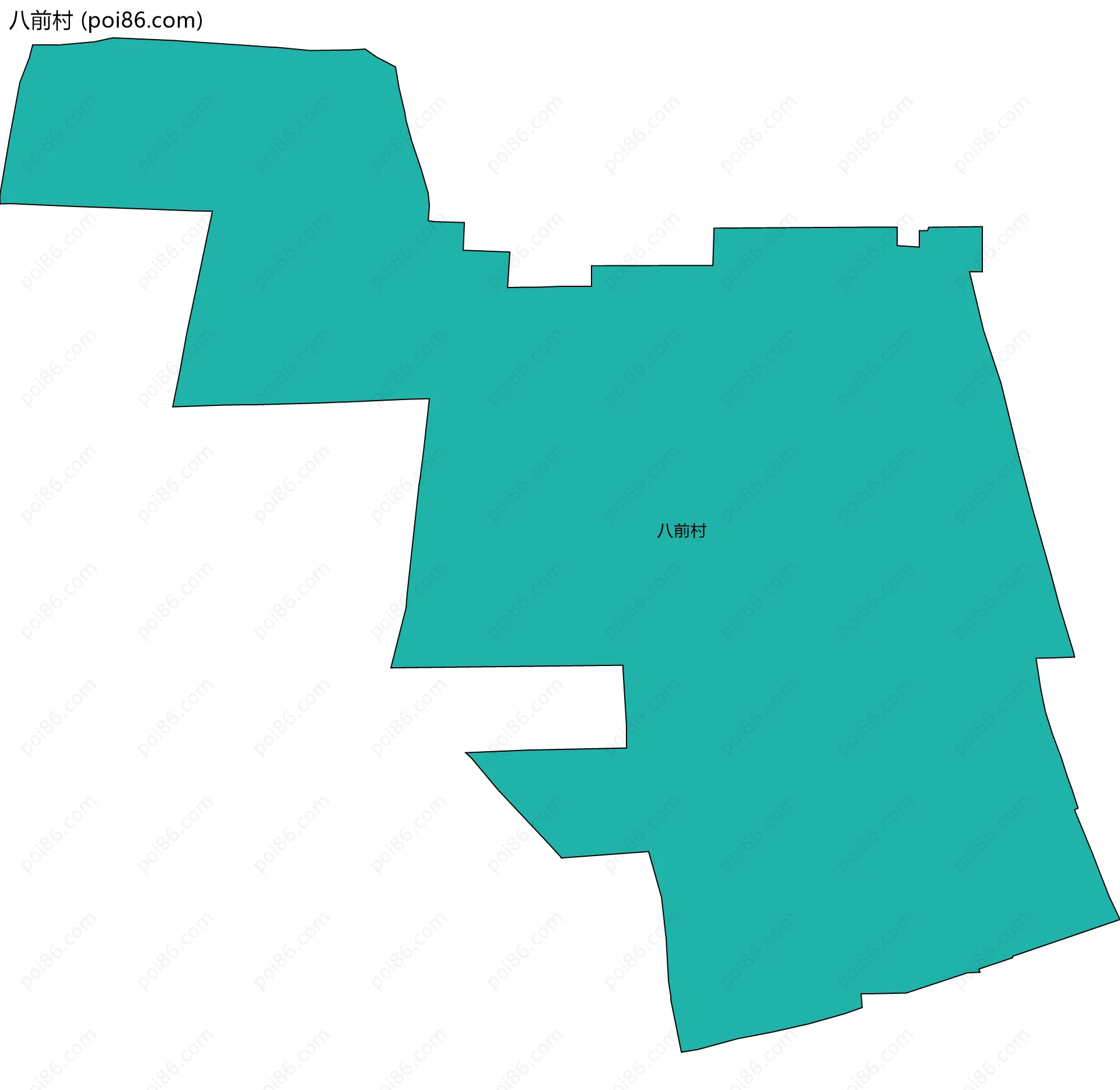 八前村边界地图