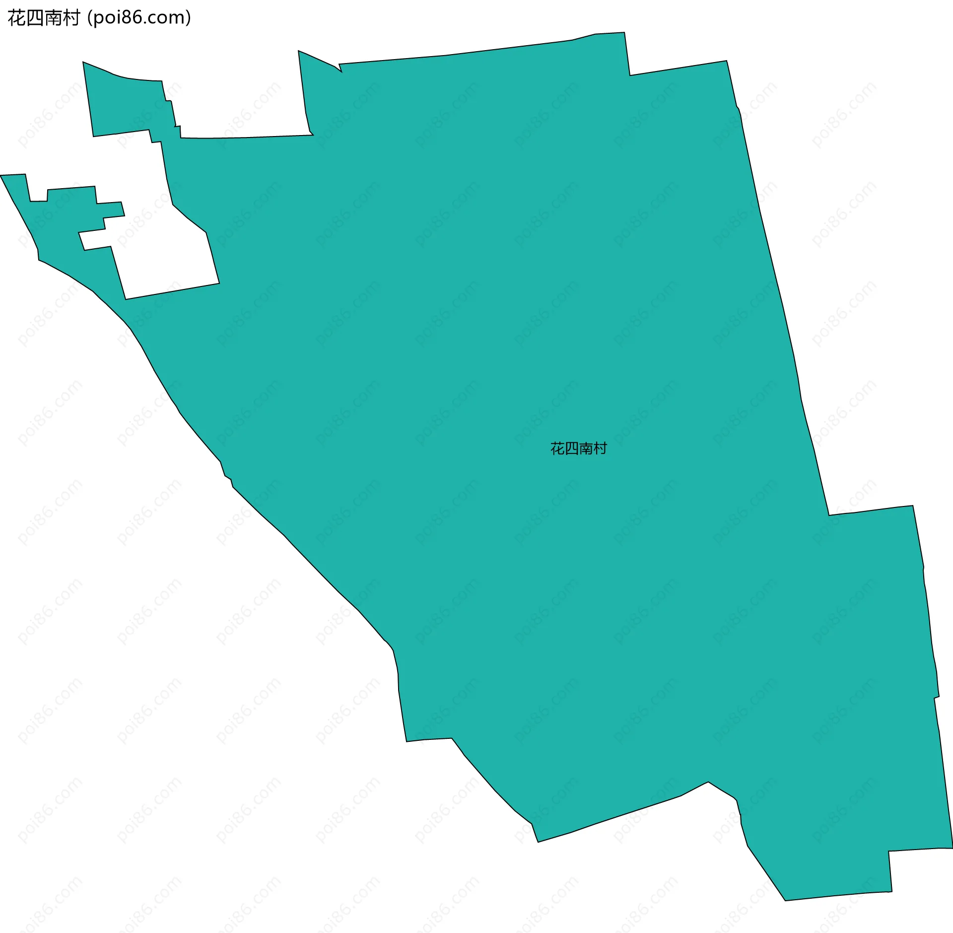 花四南村边界地图