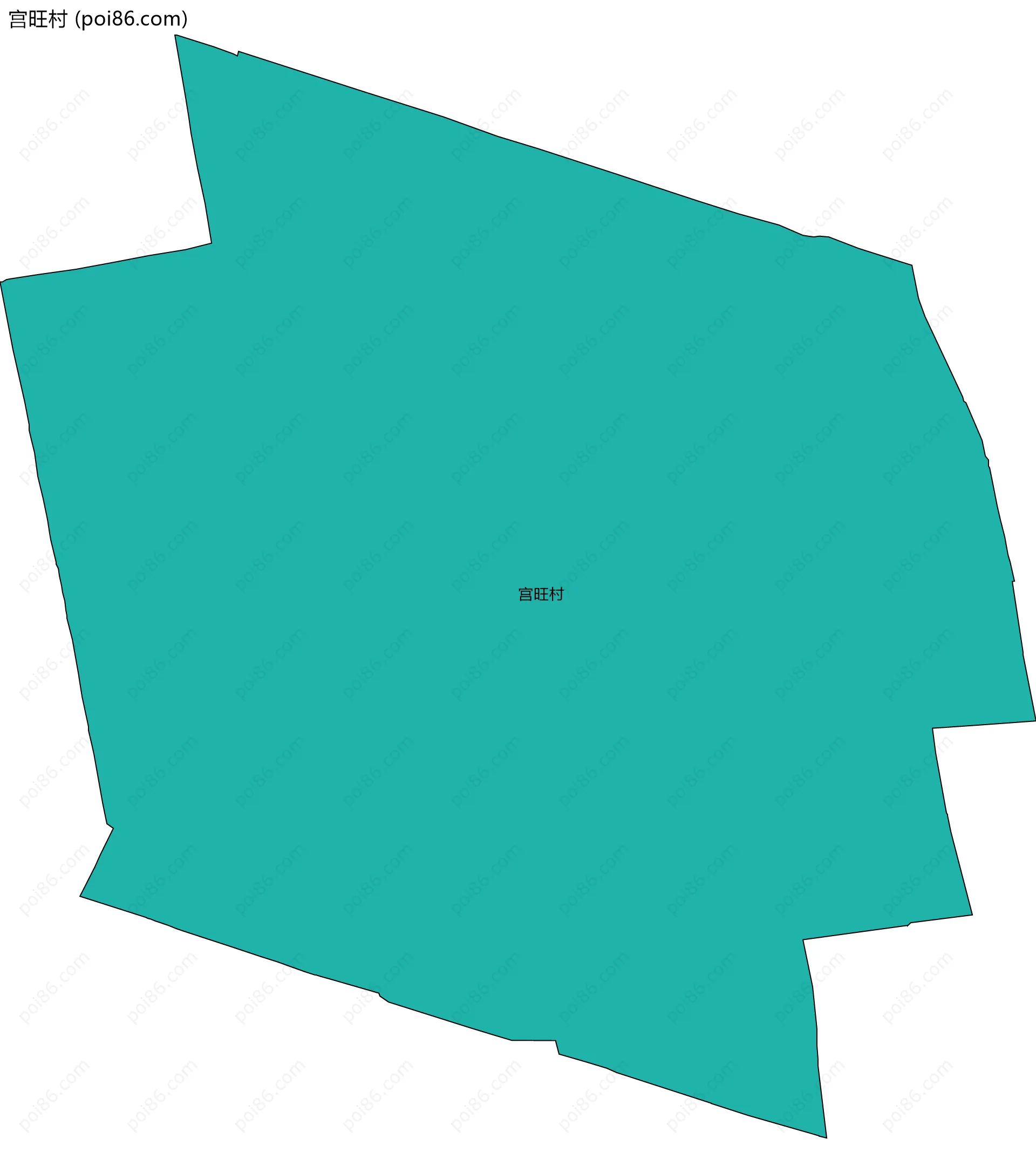 宫旺村边界地图