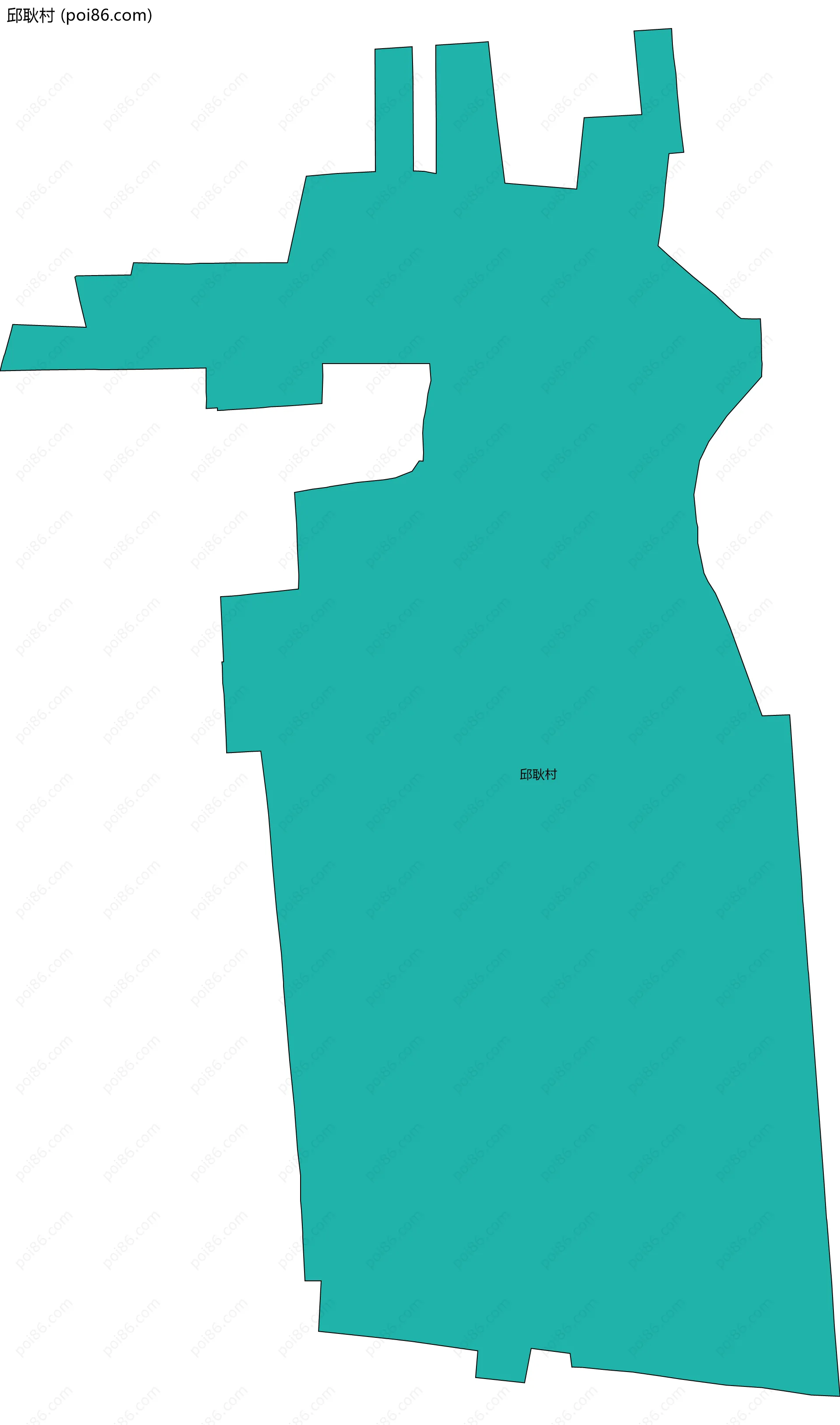 邱耿村边界地图